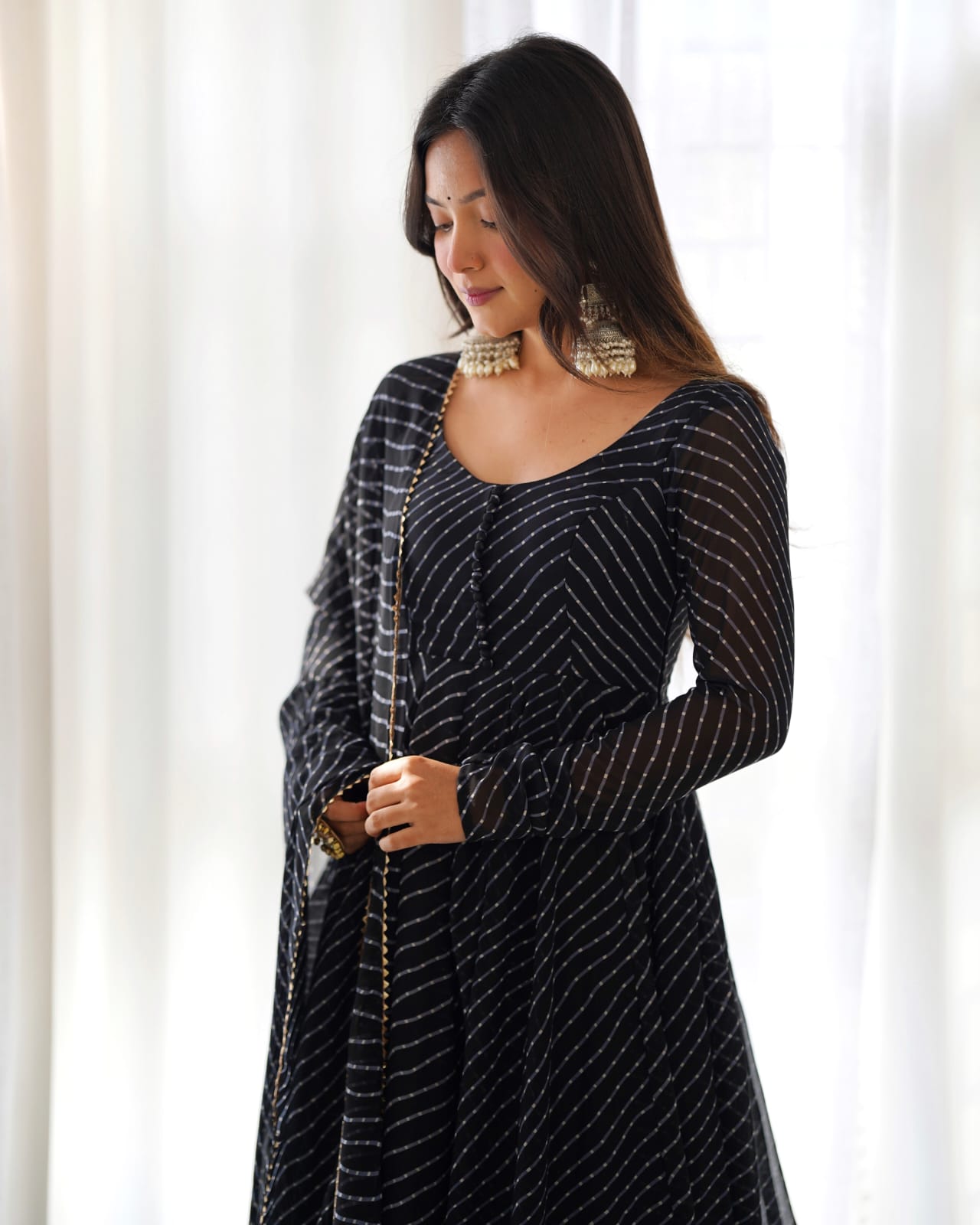 Fully Stitched Anarkali - Georgette