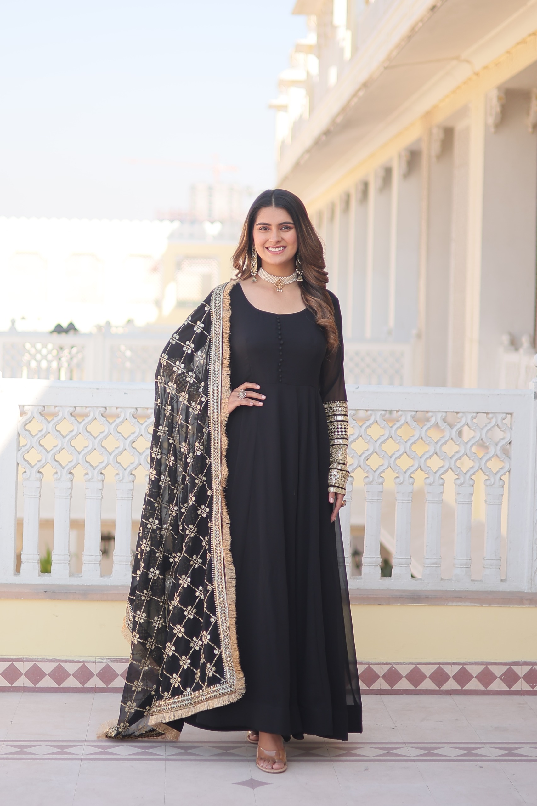 Fully Stitched Anarkali - Georgette