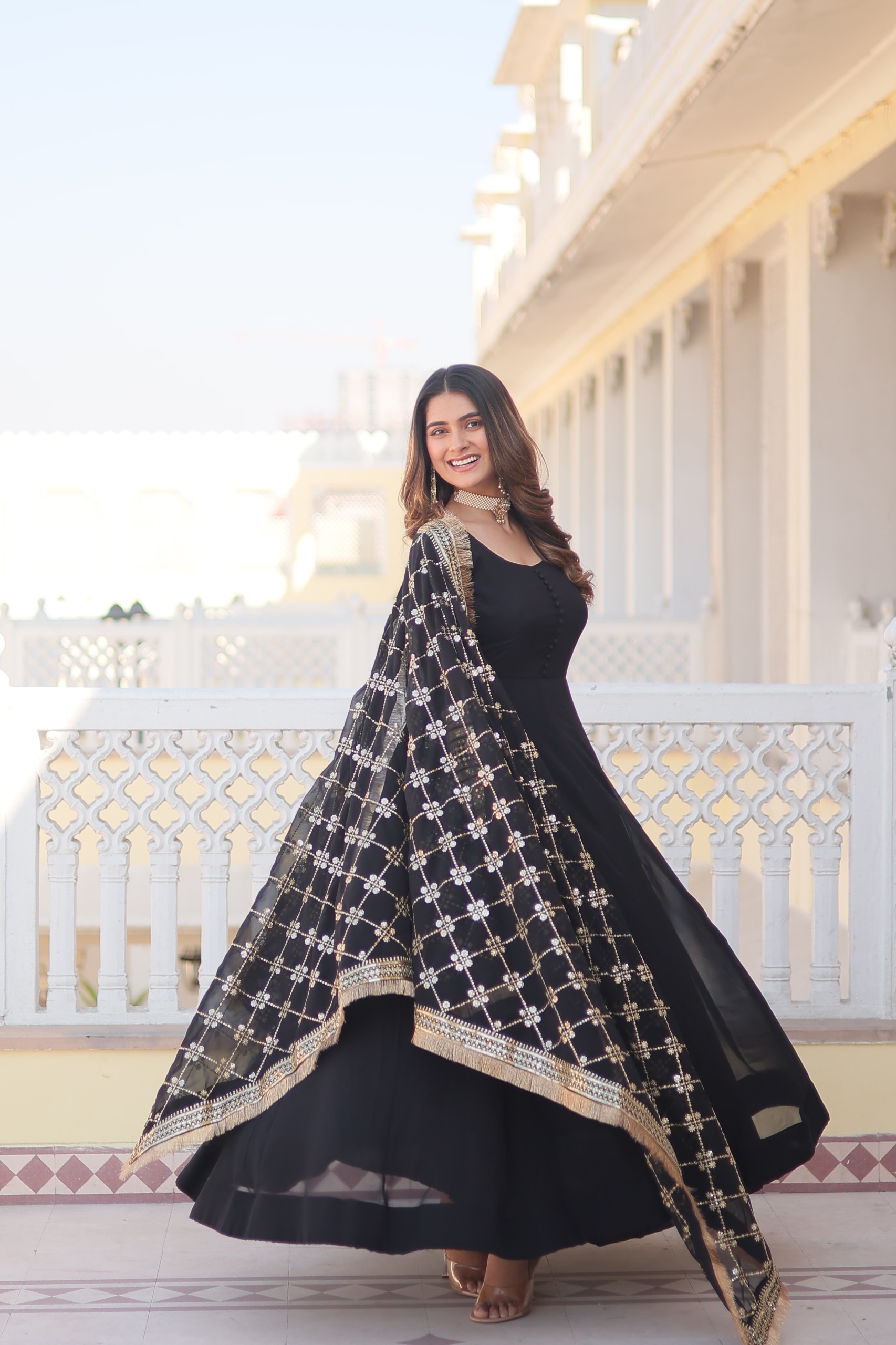 Fully Stitched Anarkali - Georgette