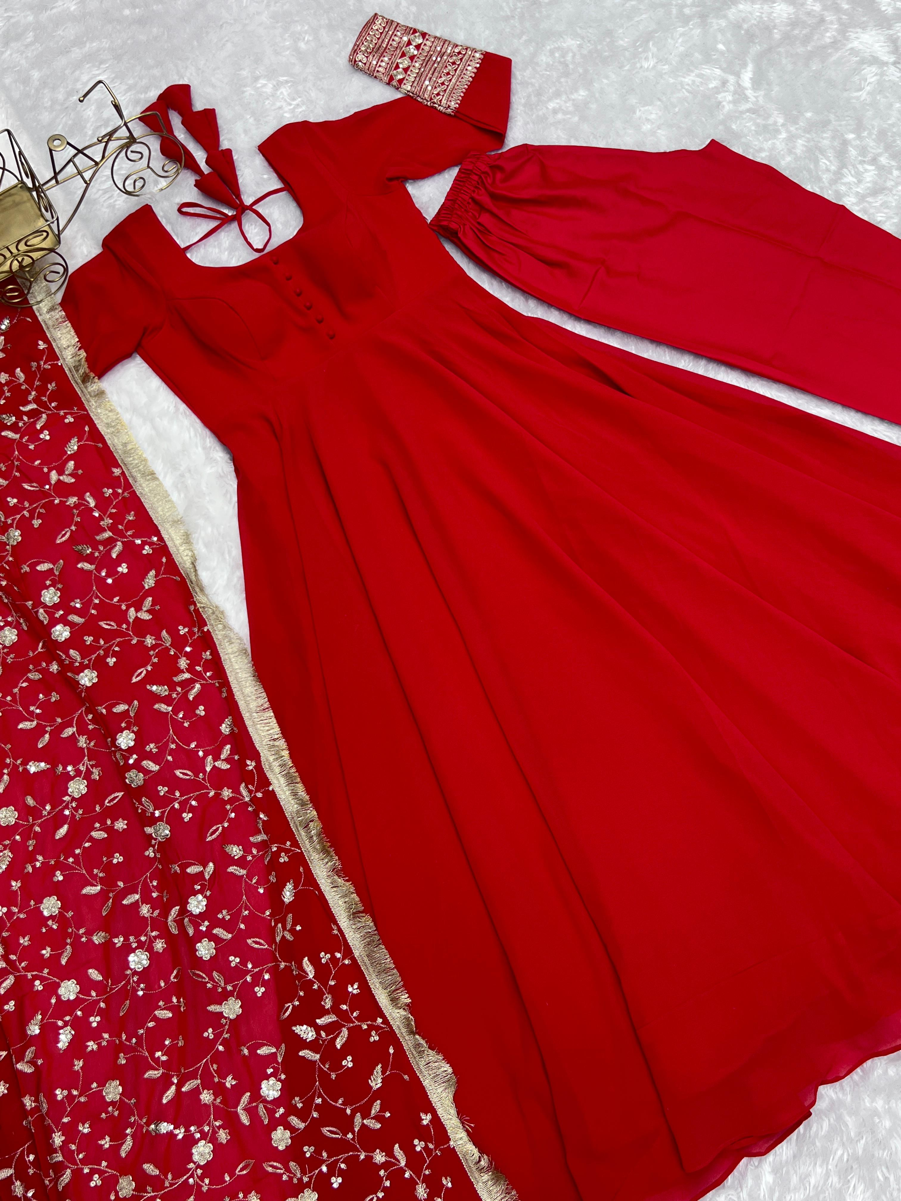 Fully Stitched Anarkali - Georgette