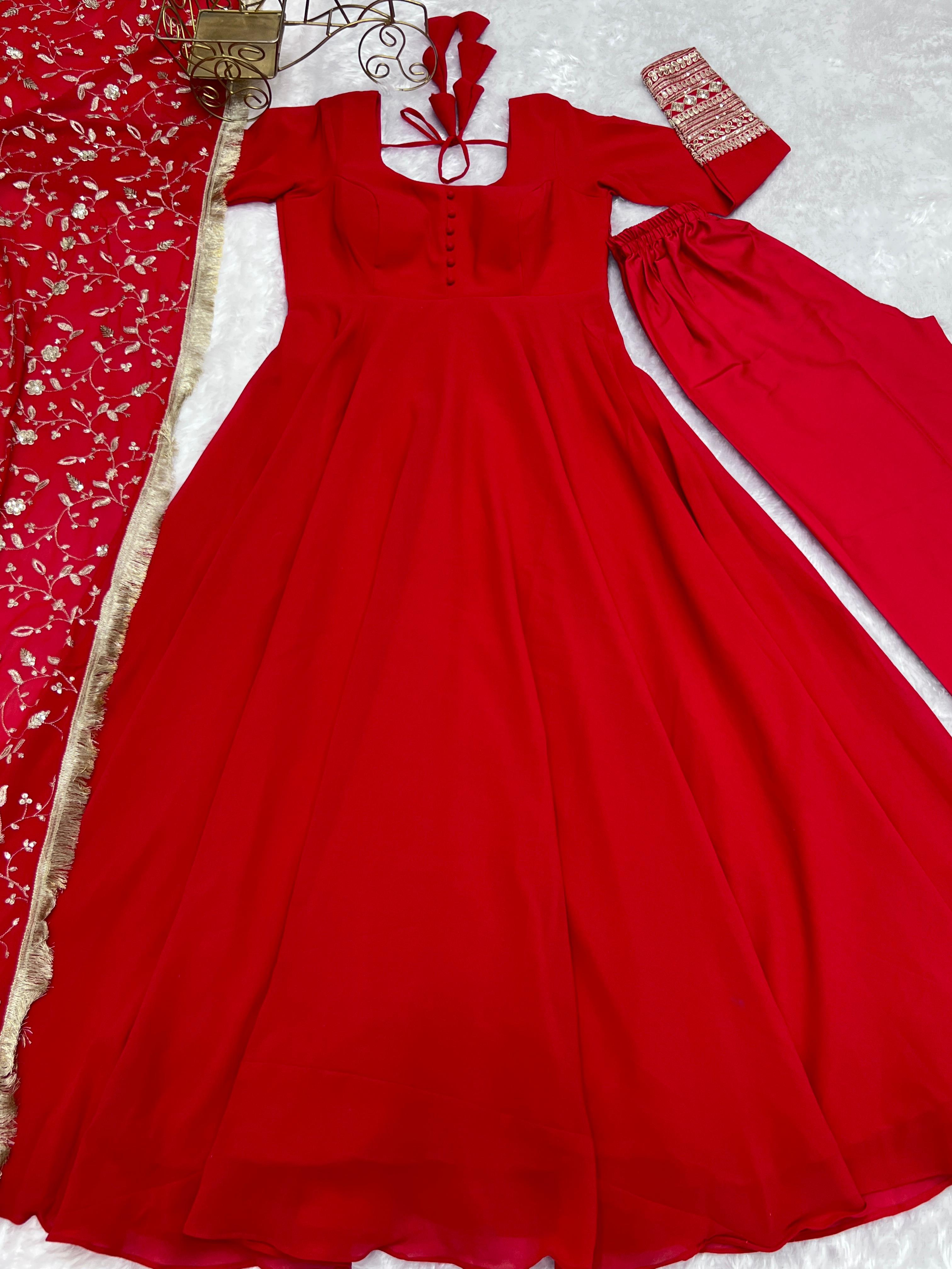 Fully Stitched Anarkali - Georgette