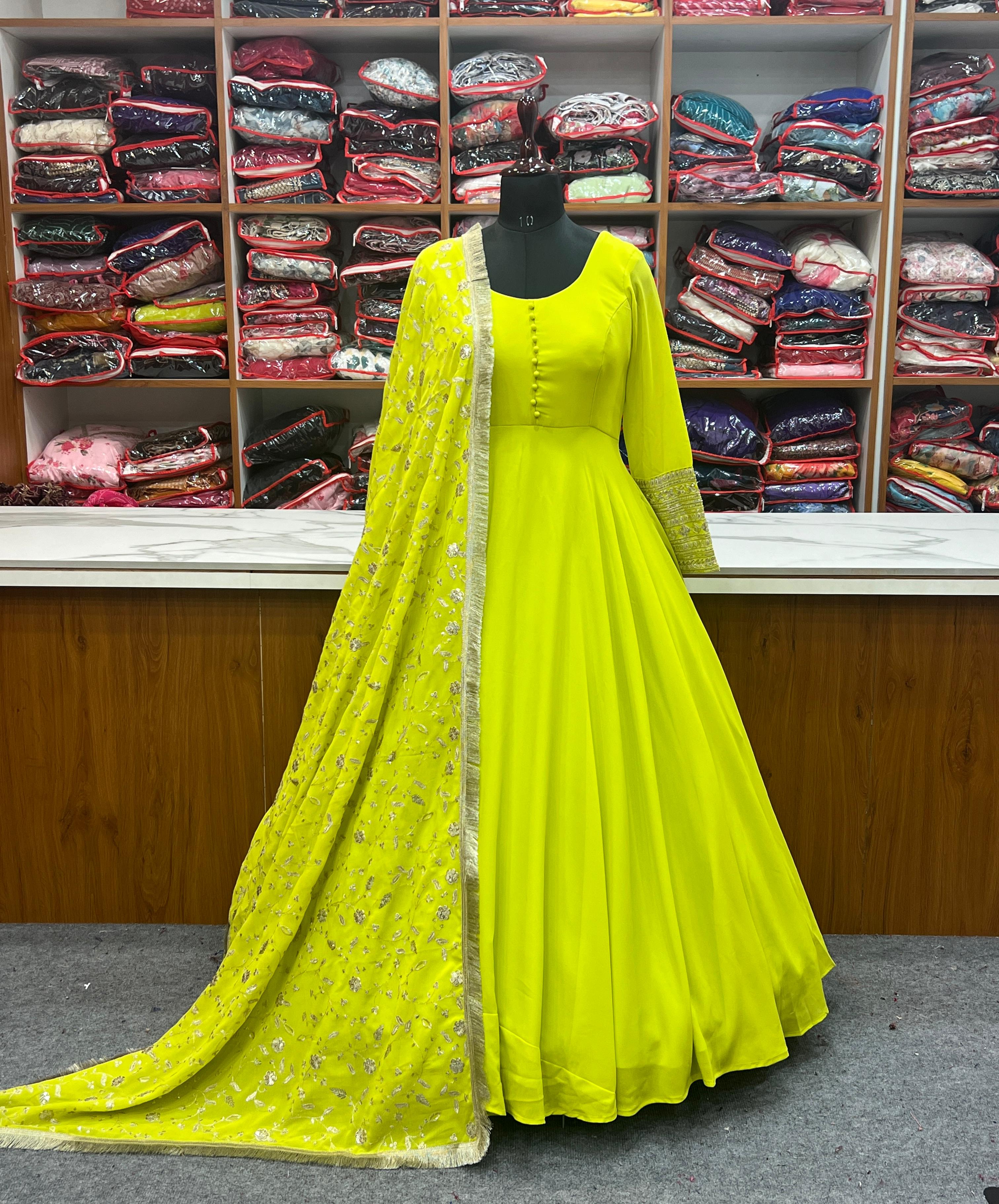 Fully Stitched Anarkali - Georgette