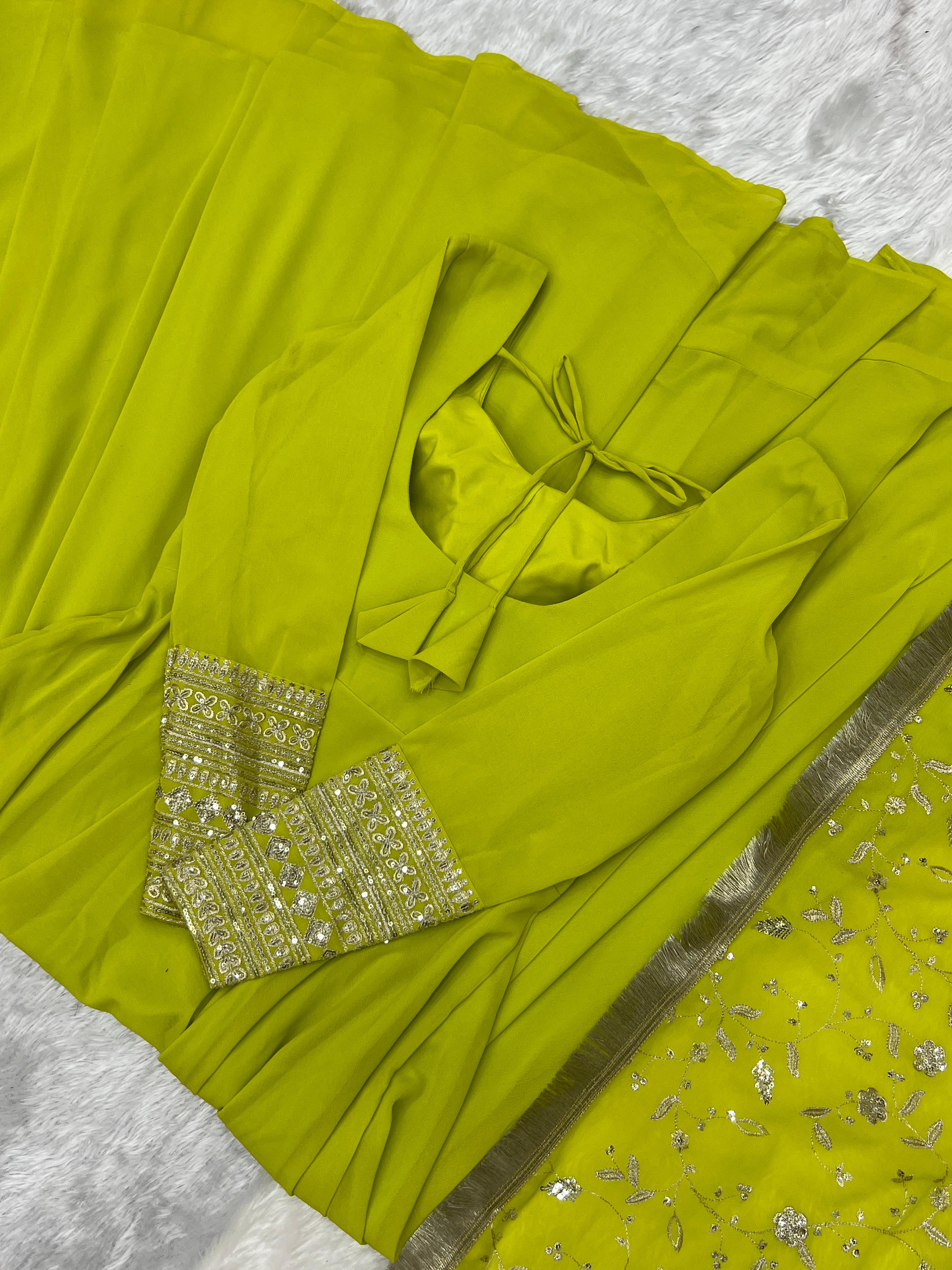 Fully Stitched Anarkali - Georgette