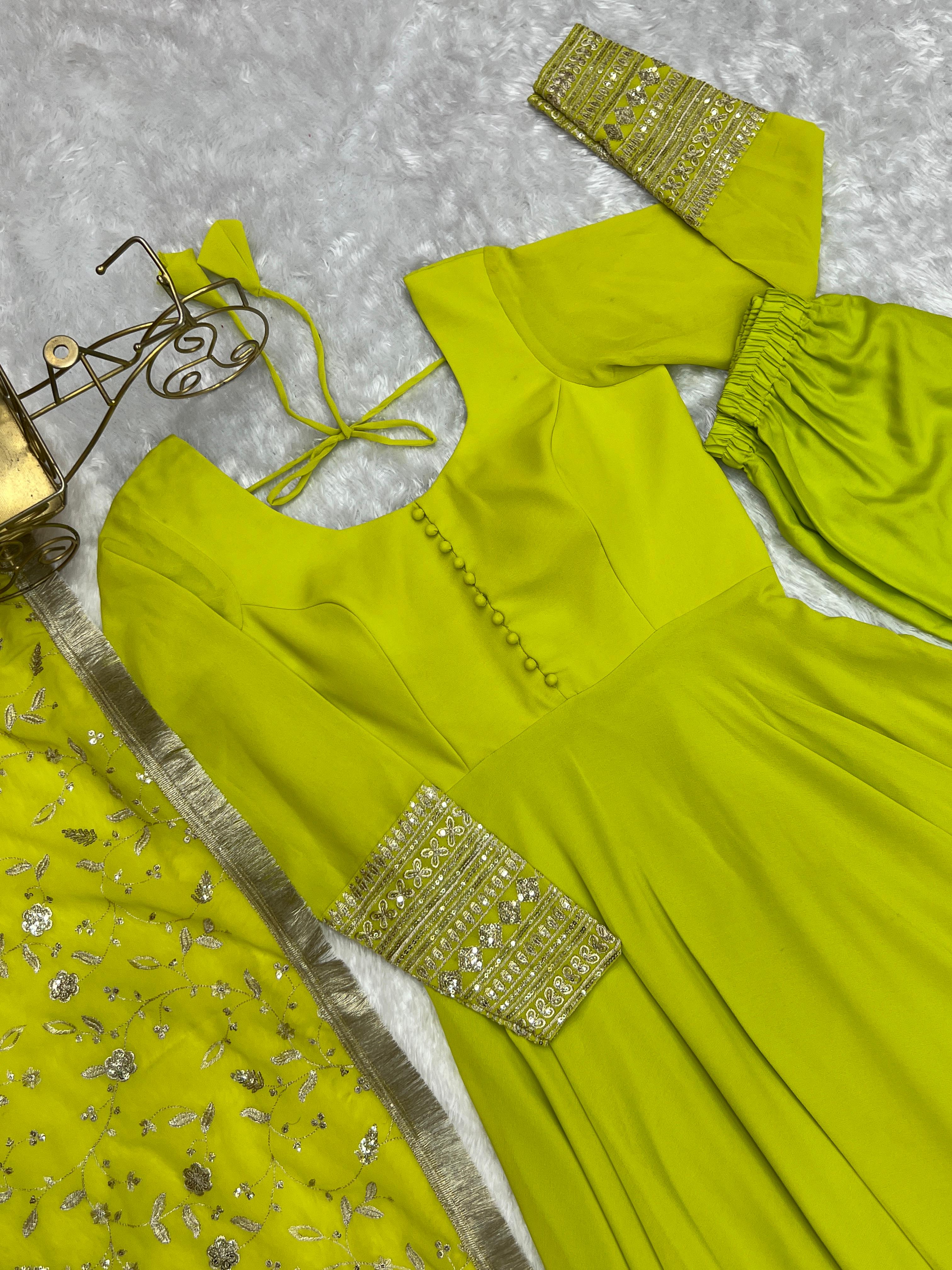 Fully Stitched Anarkali - Georgette