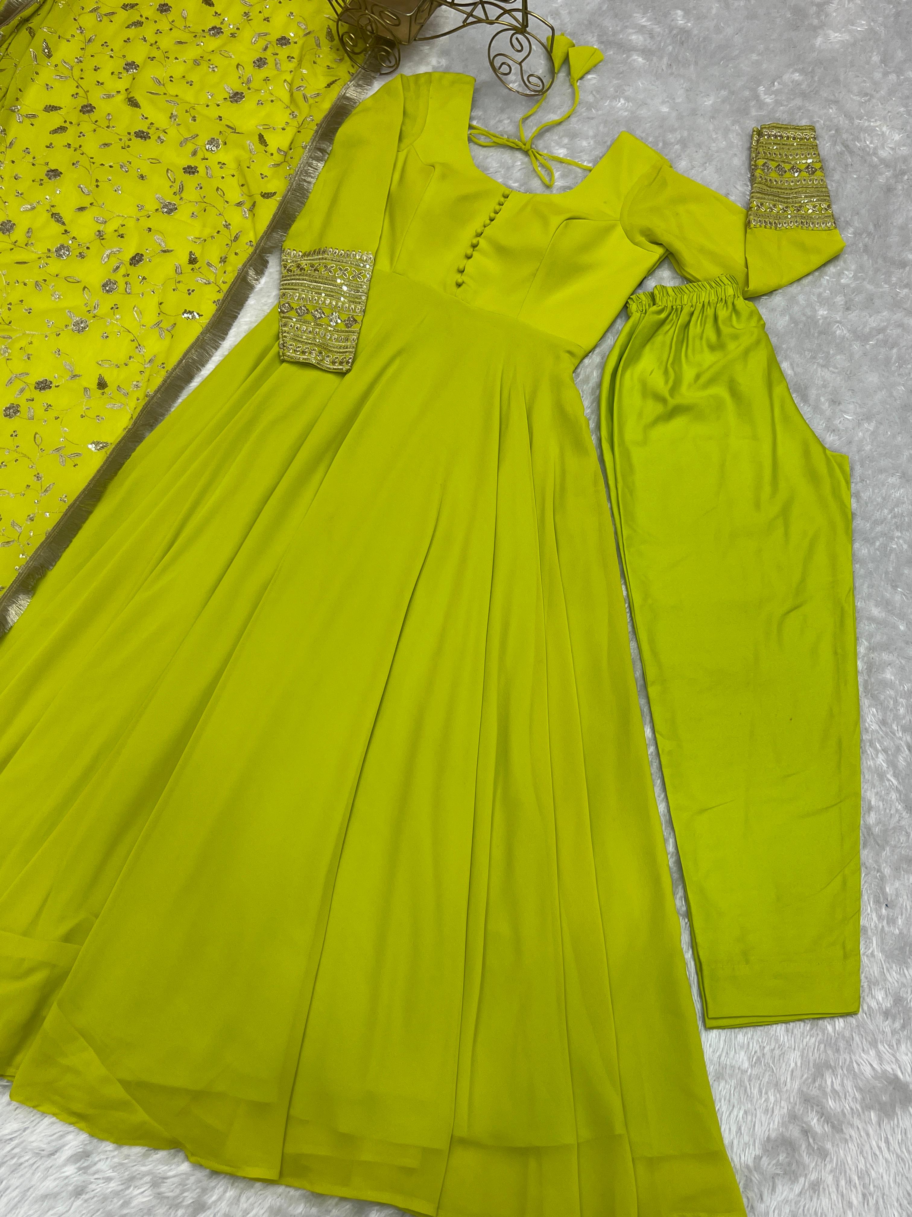 Fully Stitched Anarkali - Georgette