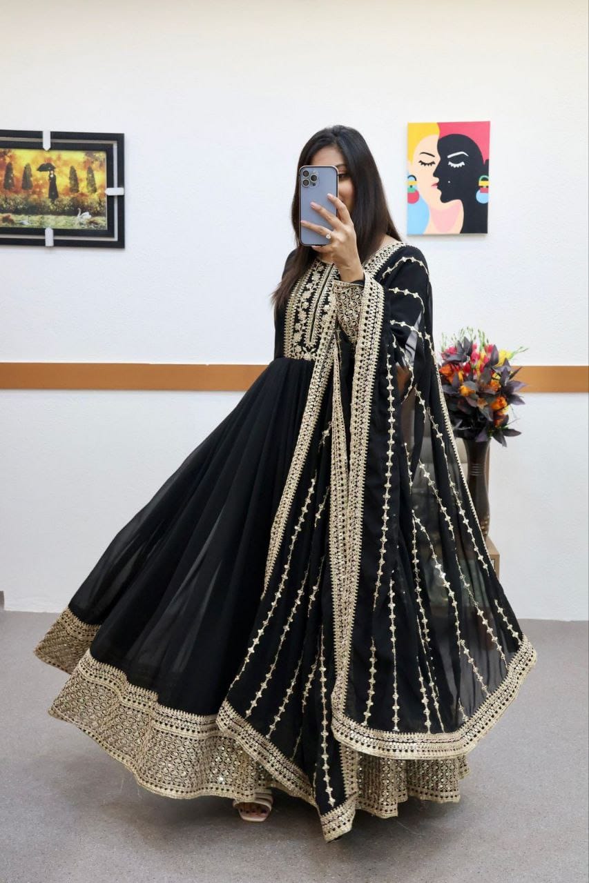 Fully Stitched Anarkali - Georgette