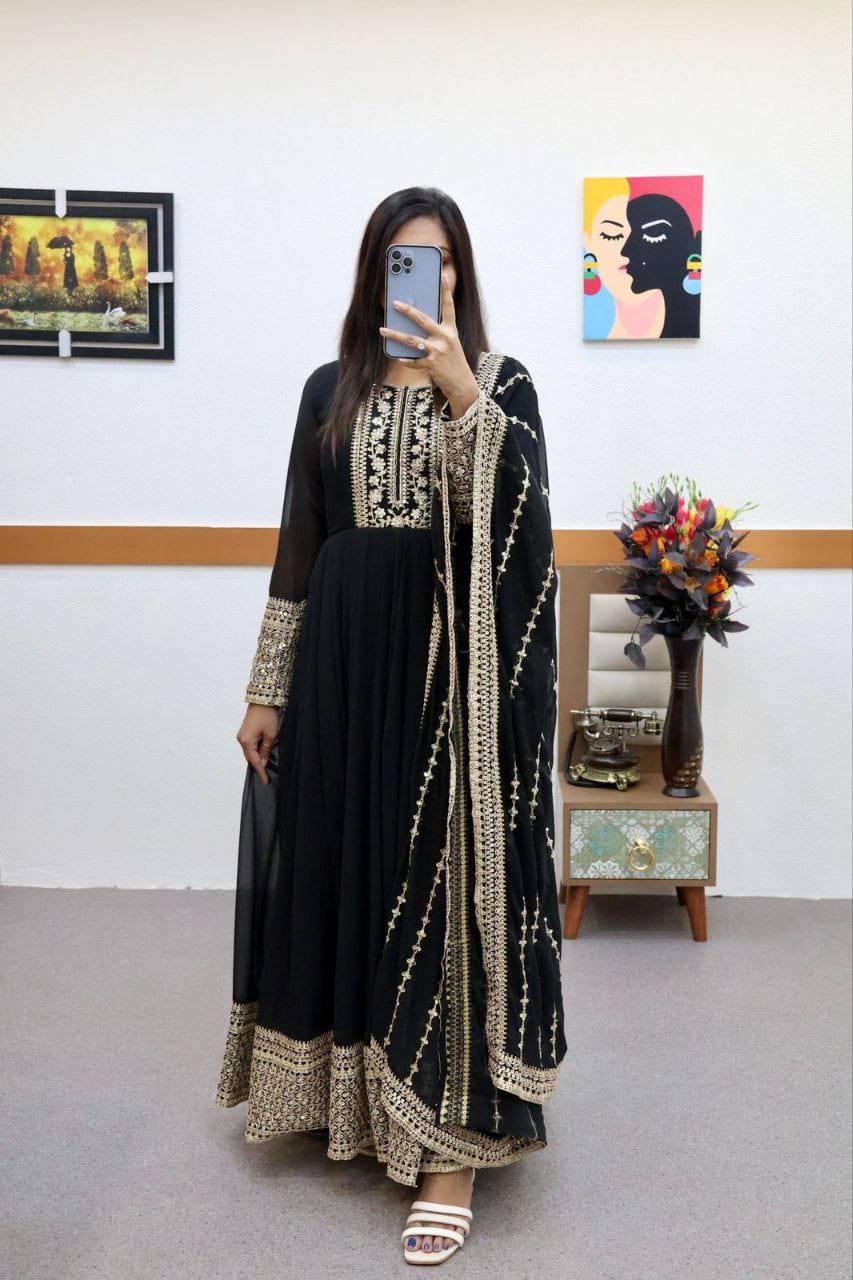 Fully Stitched Anarkali - Georgette