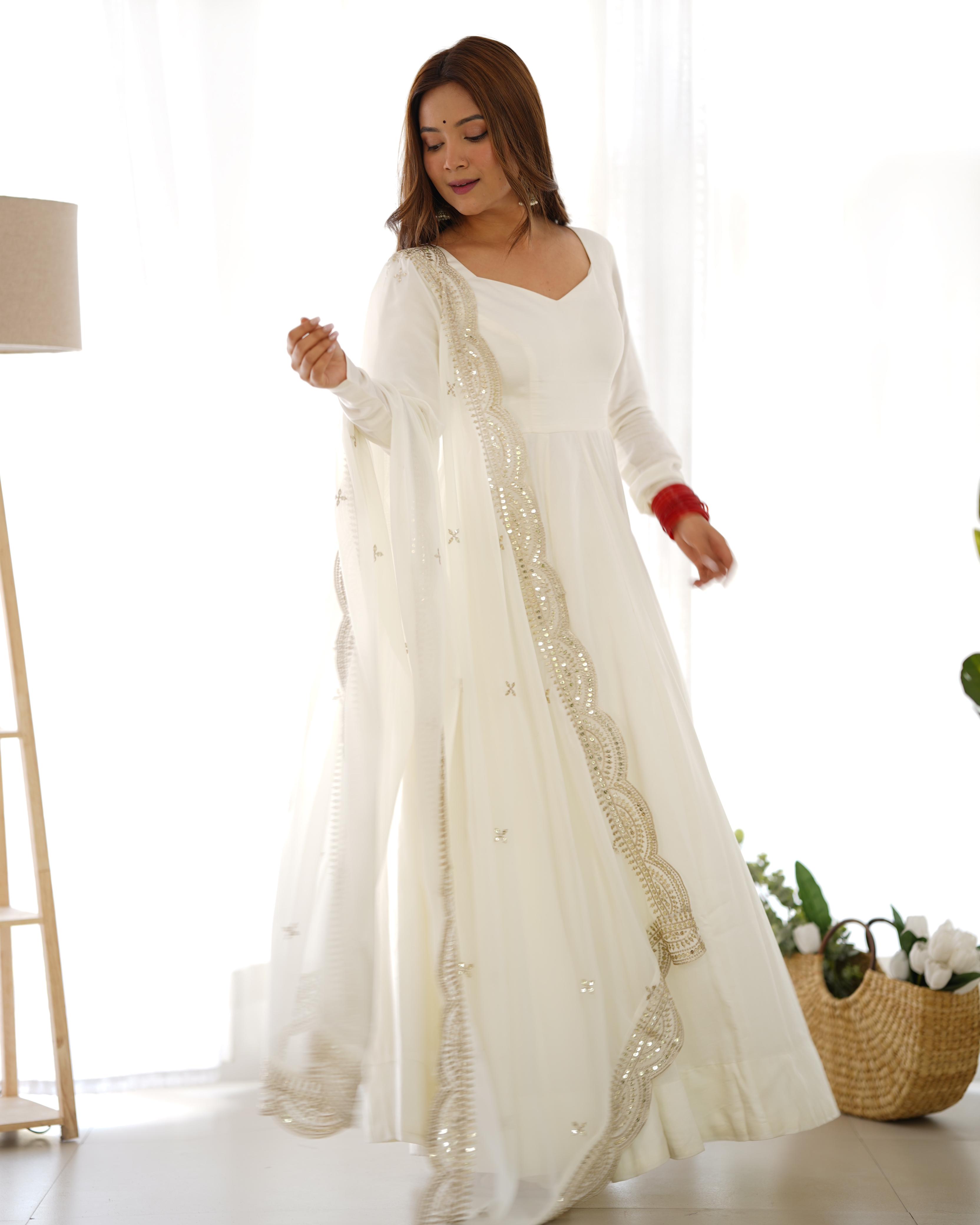 Fully Stitched Anarkali - Chanderi