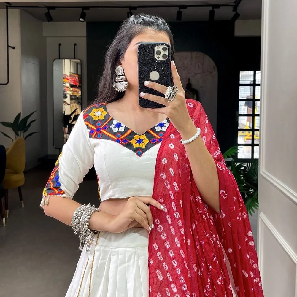 Fully Stitched Lehnga - Cotton