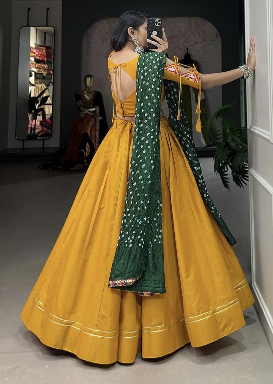 Fully Stitched Lehnga - Cotton