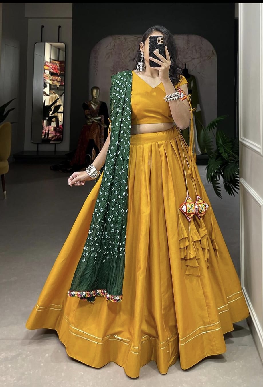Fully Stitched Lehnga - Cotton