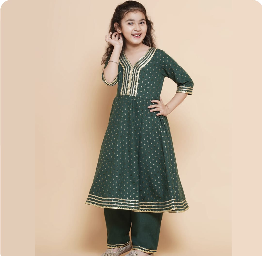 Fully Stitched Anarkali - Cotton Blend