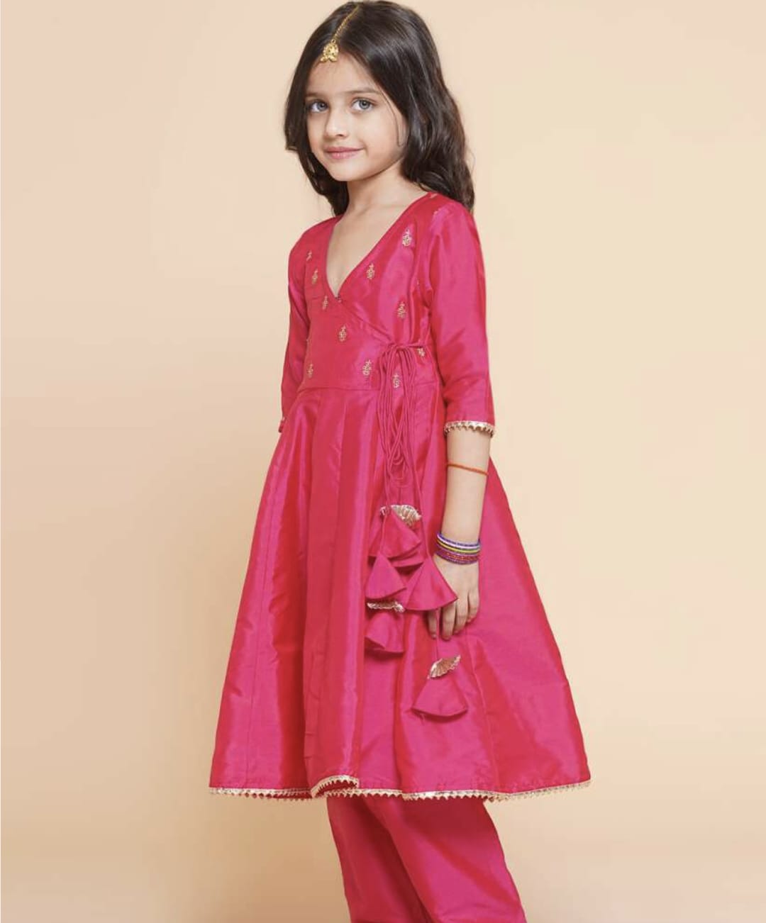 Fully Stitched Anarkali - Poly Silk