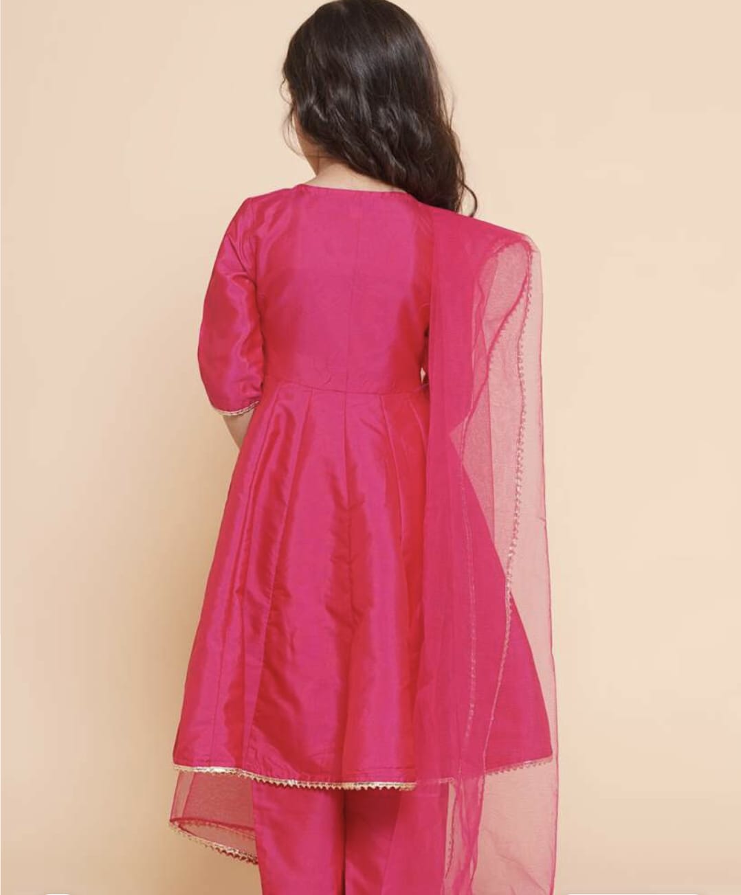 Fully Stitched Anarkali - Poly Silk