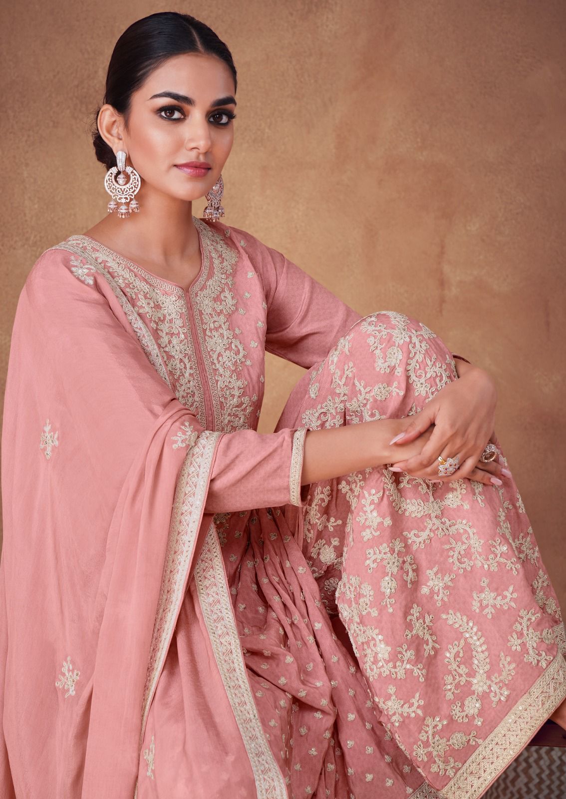 Fully Stitched Suits - Chinon Silk