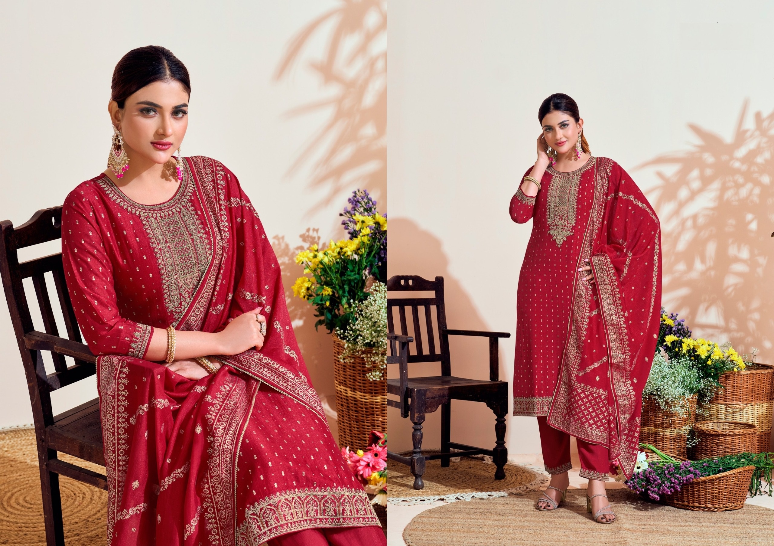 Fully Stitched Suits - Premium Silk
