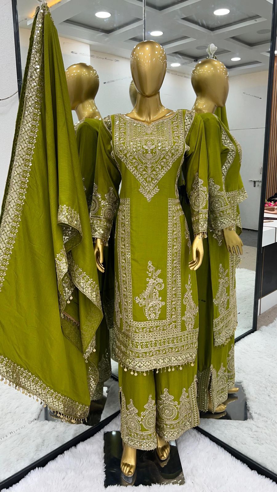 Fully Stitched Suits - Chinon Silk