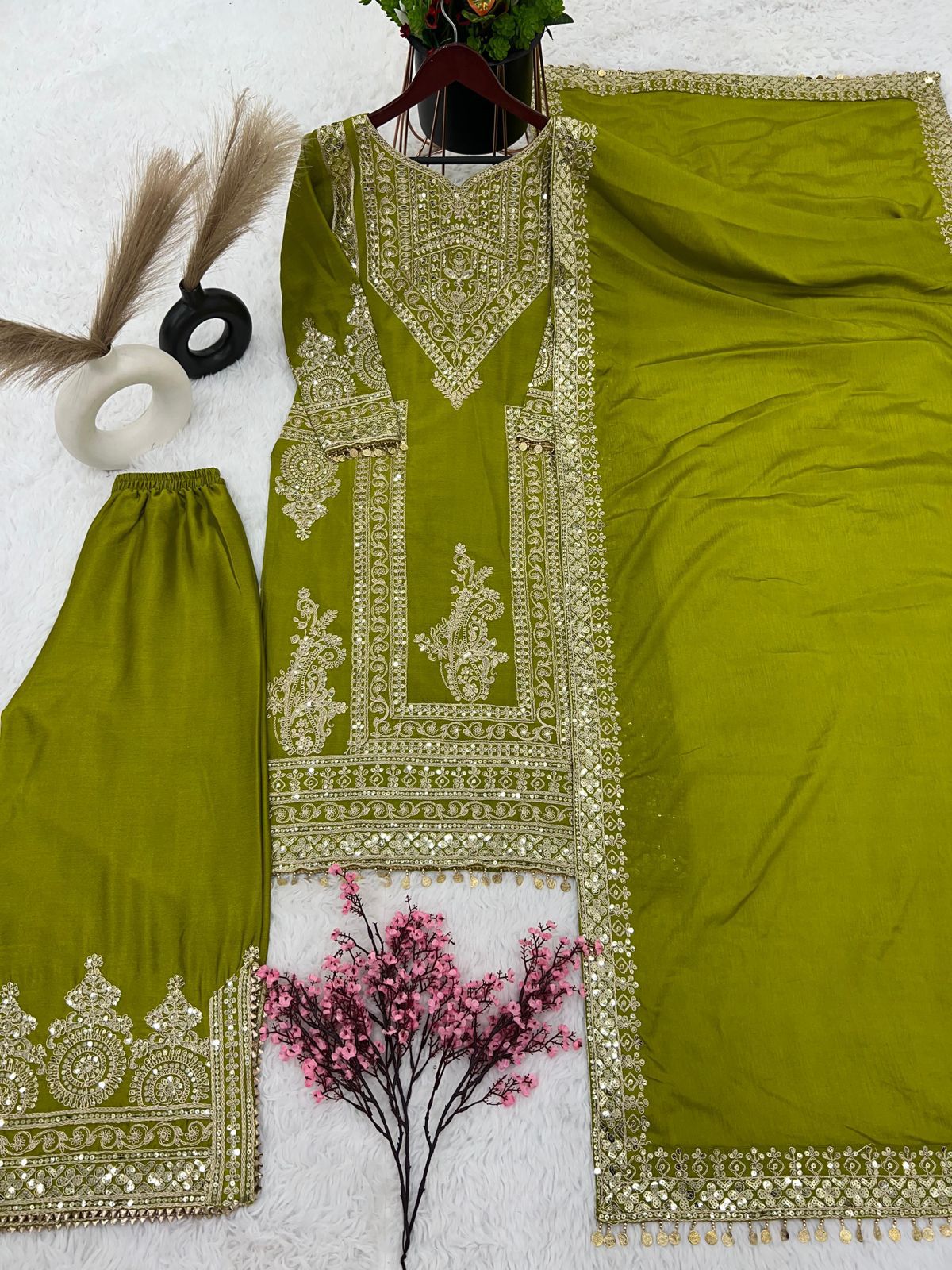 Fully Stitched Suits - Chinon Silk