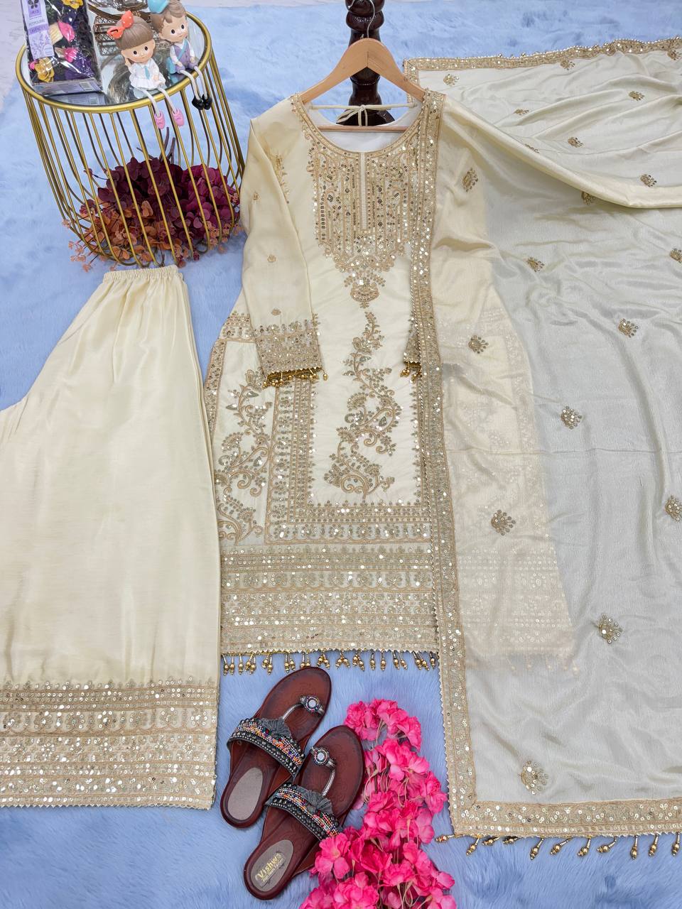 Fully Stitched Suits - Chinon Silk