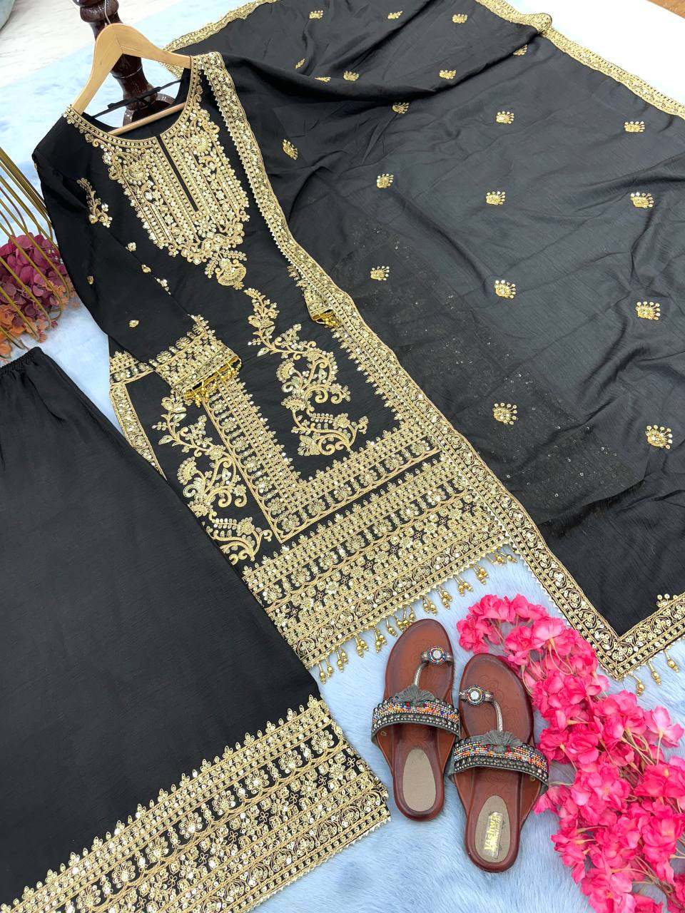 Fully Stitched Suits - Chinon Silk
