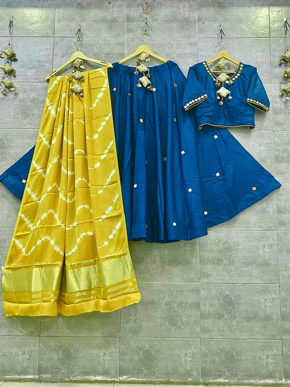 Fully Stitched Lehnga - Ghazi Silk
