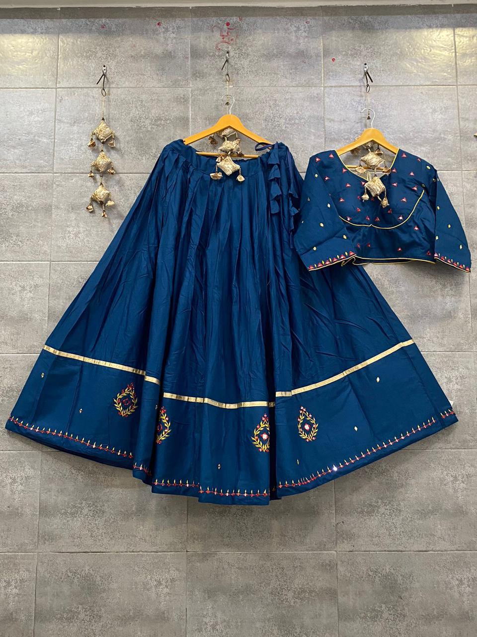 Fully Stitched Lehnga - Ghazi Silk