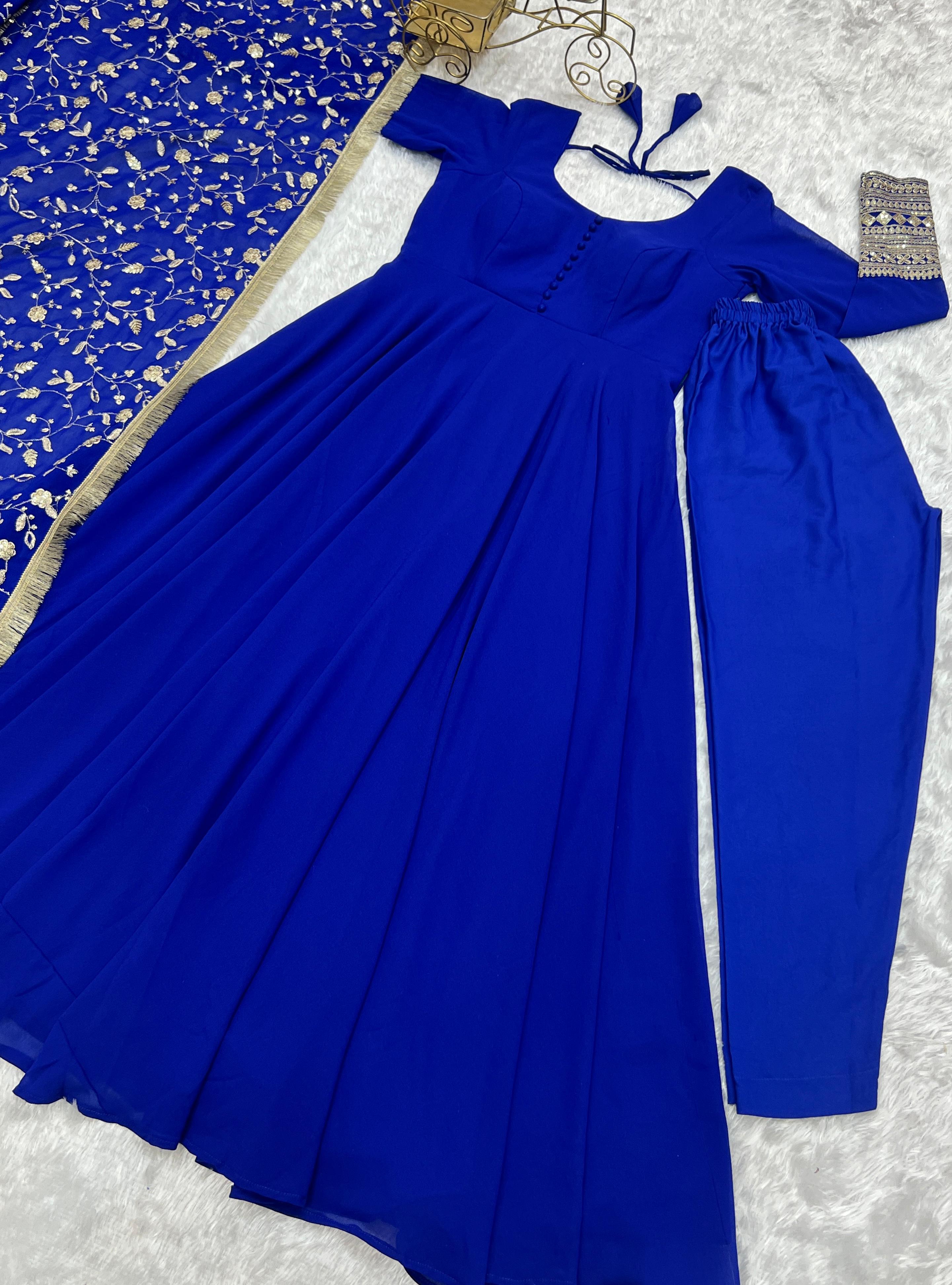 Fully Stitched Anarkali - Georgette
