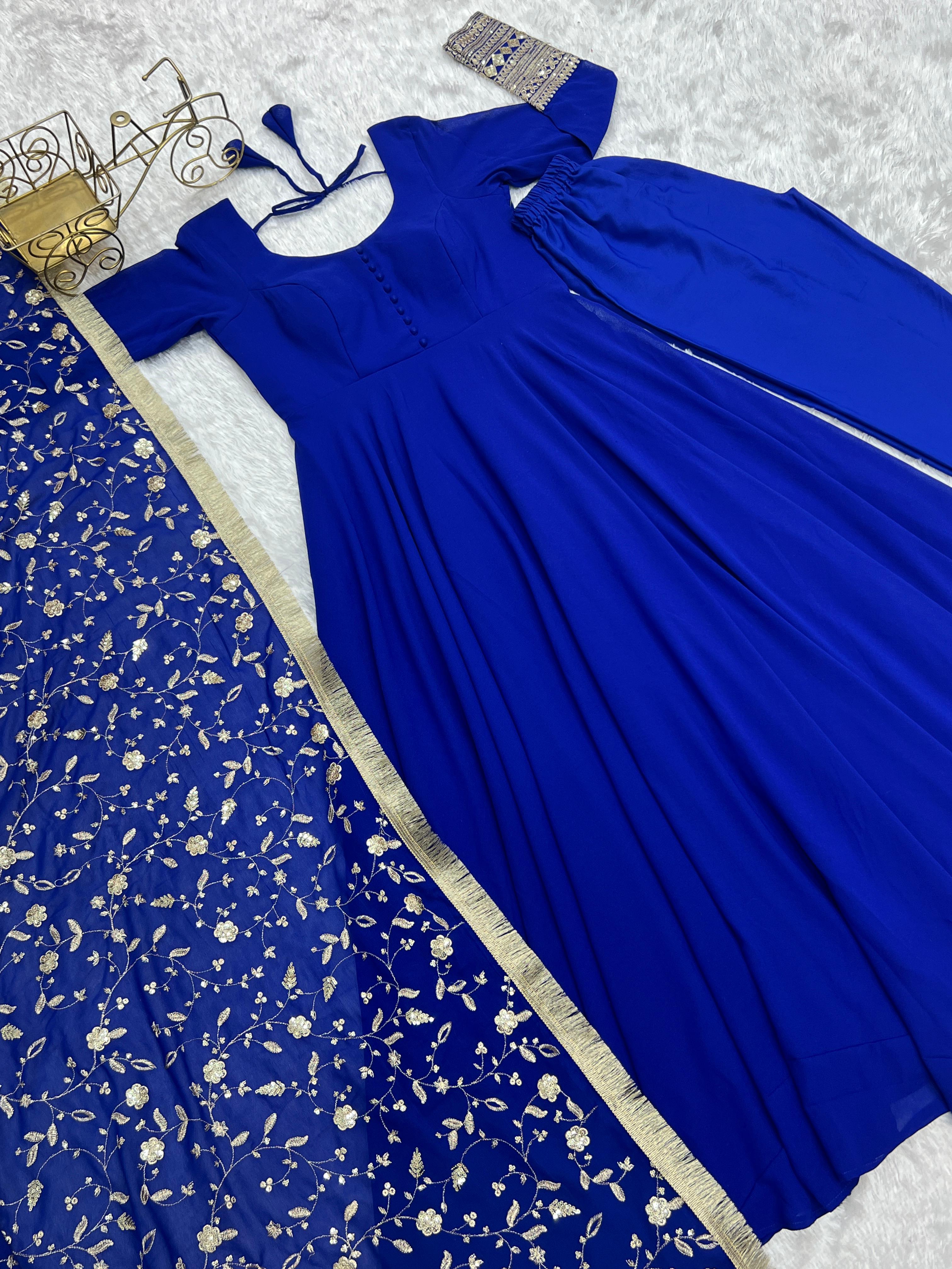 Fully Stitched Anarkali - Georgette