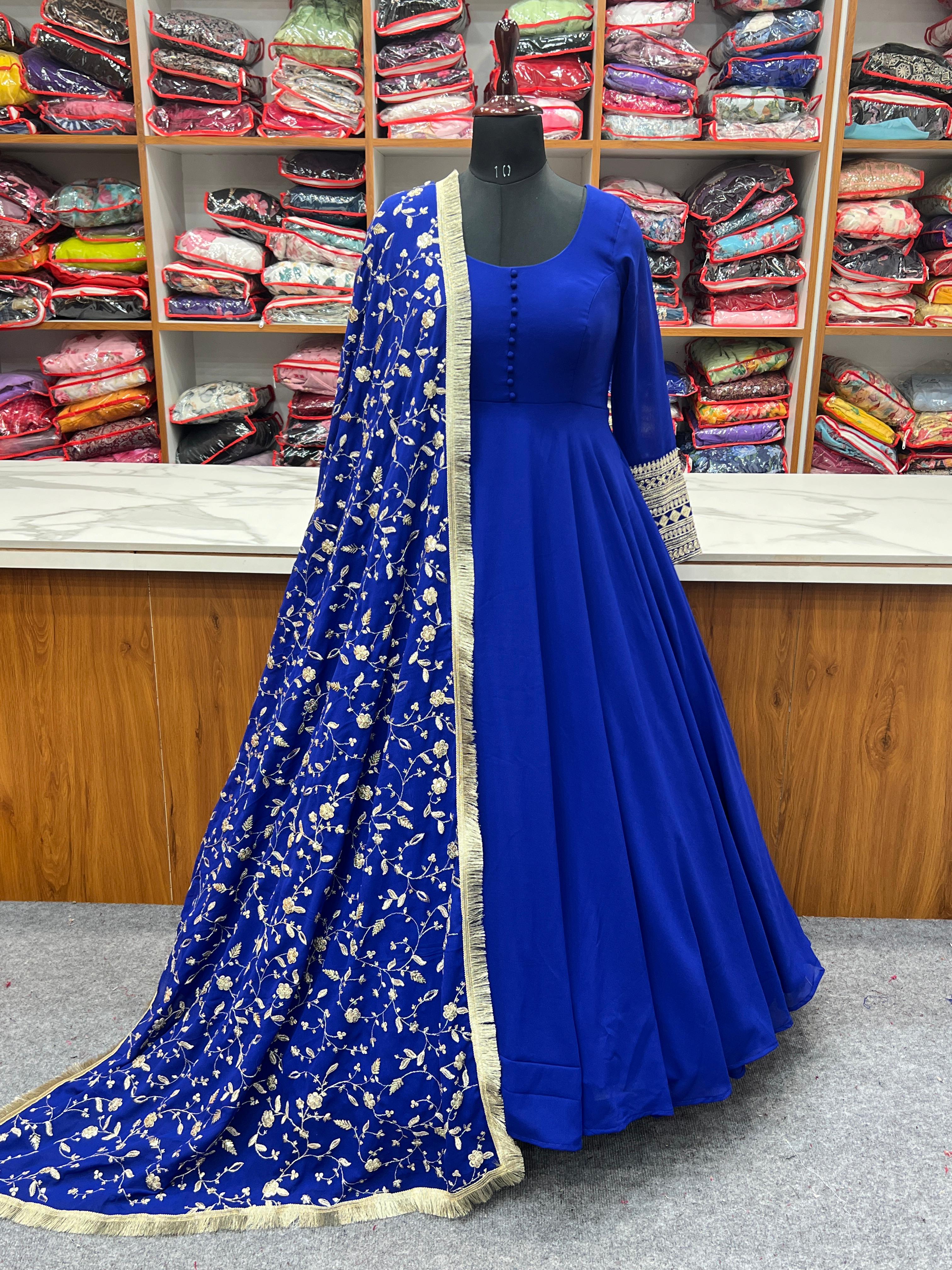 Fully Stitched Anarkali - Georgette