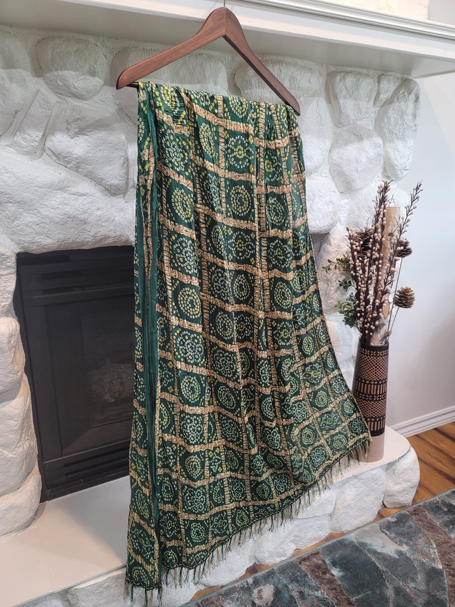 Traditional Bandini Dupatta - Chinon