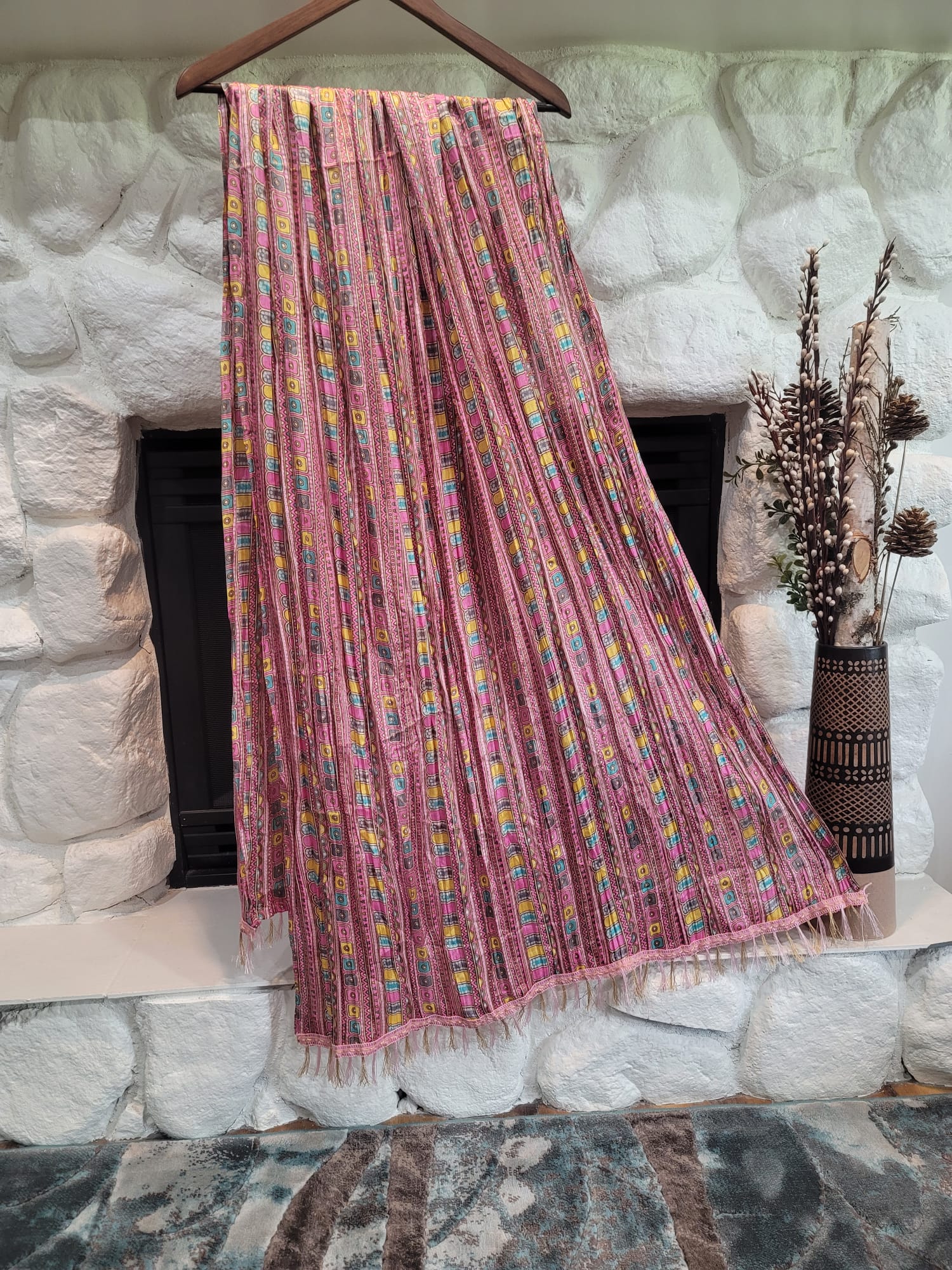 Traditional Bandini Dupatta - Chinon