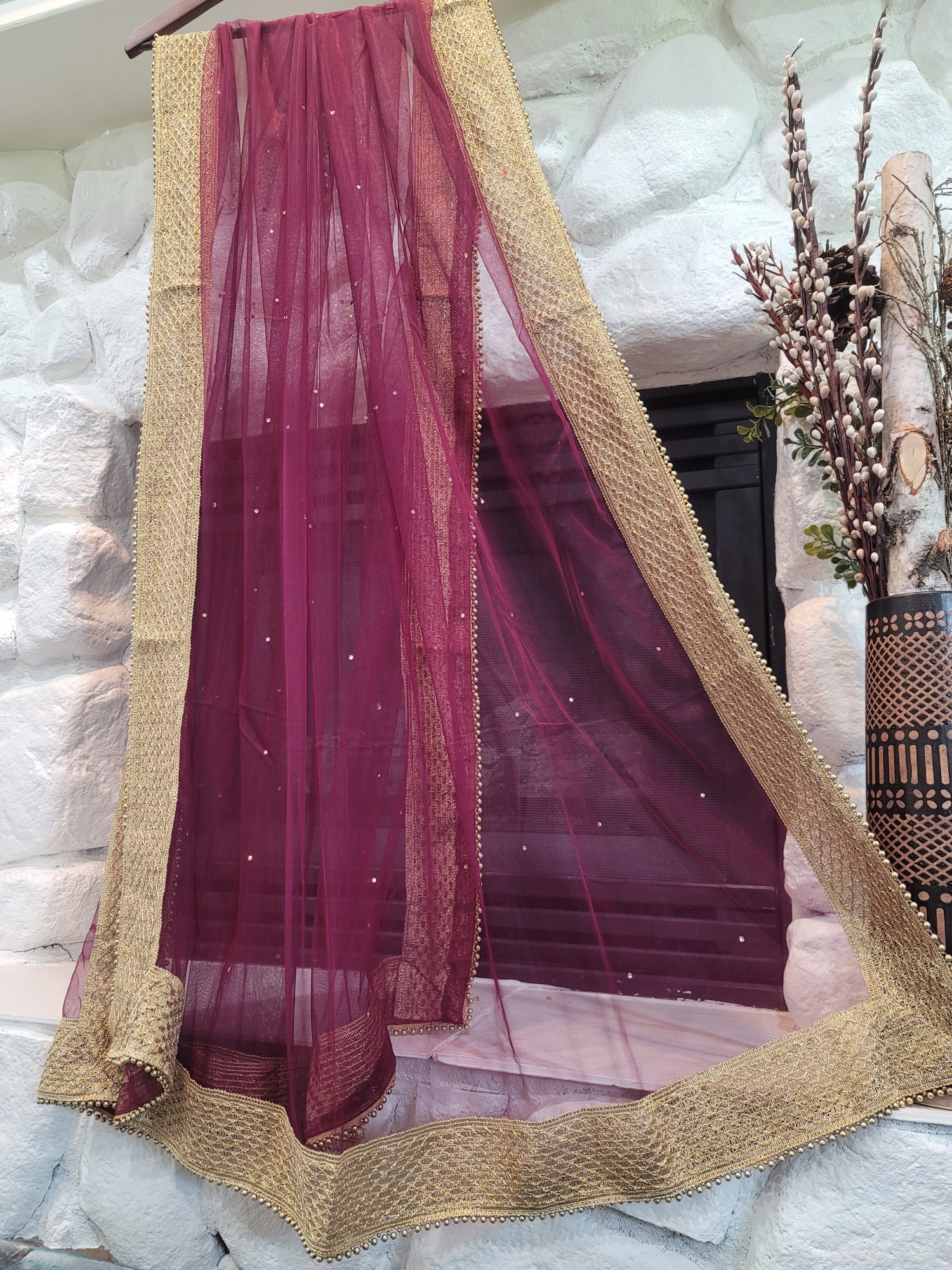 Traditional Net Dupatta - Soft Net