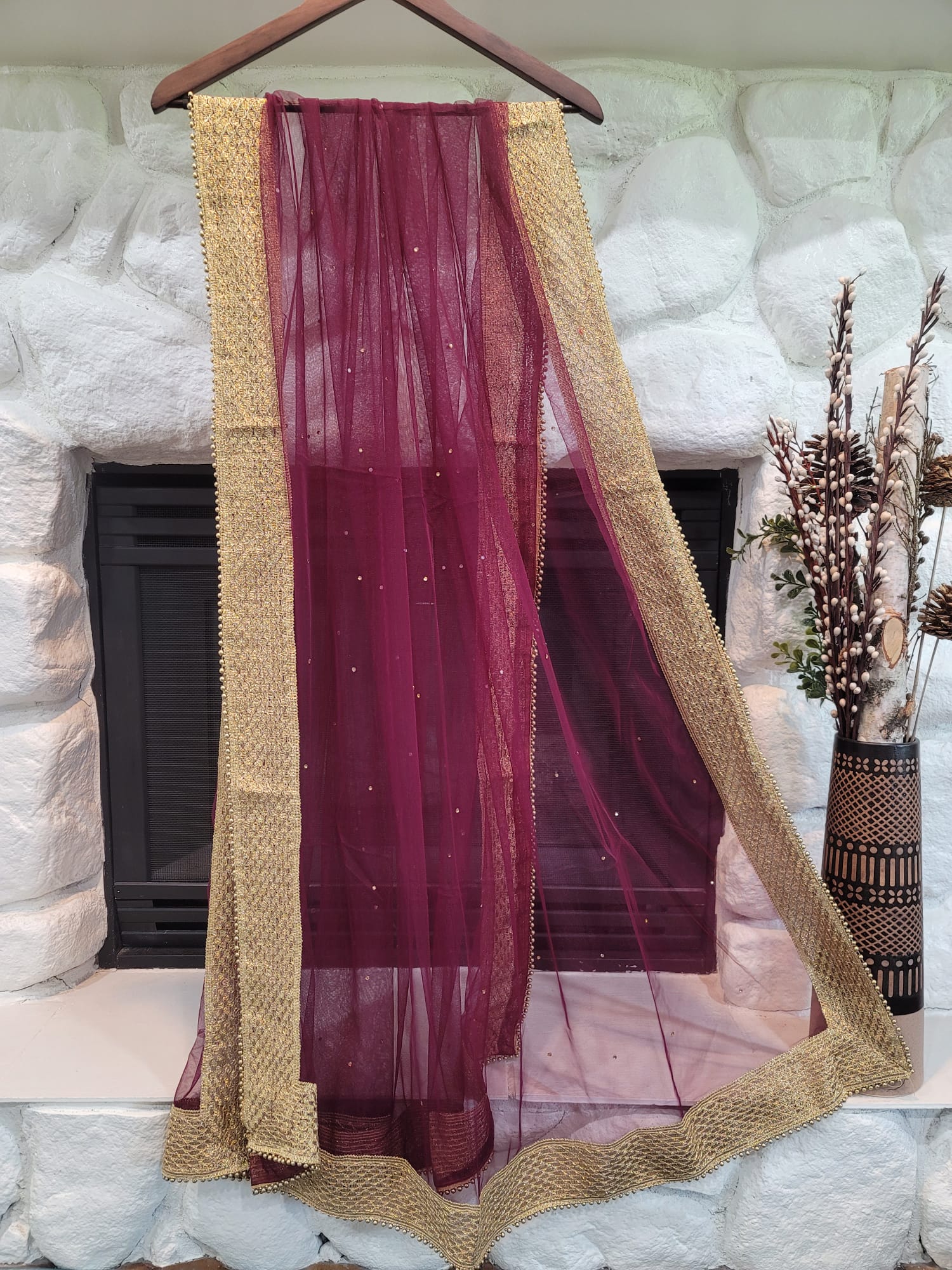 Traditional Net Dupatta - Soft Net