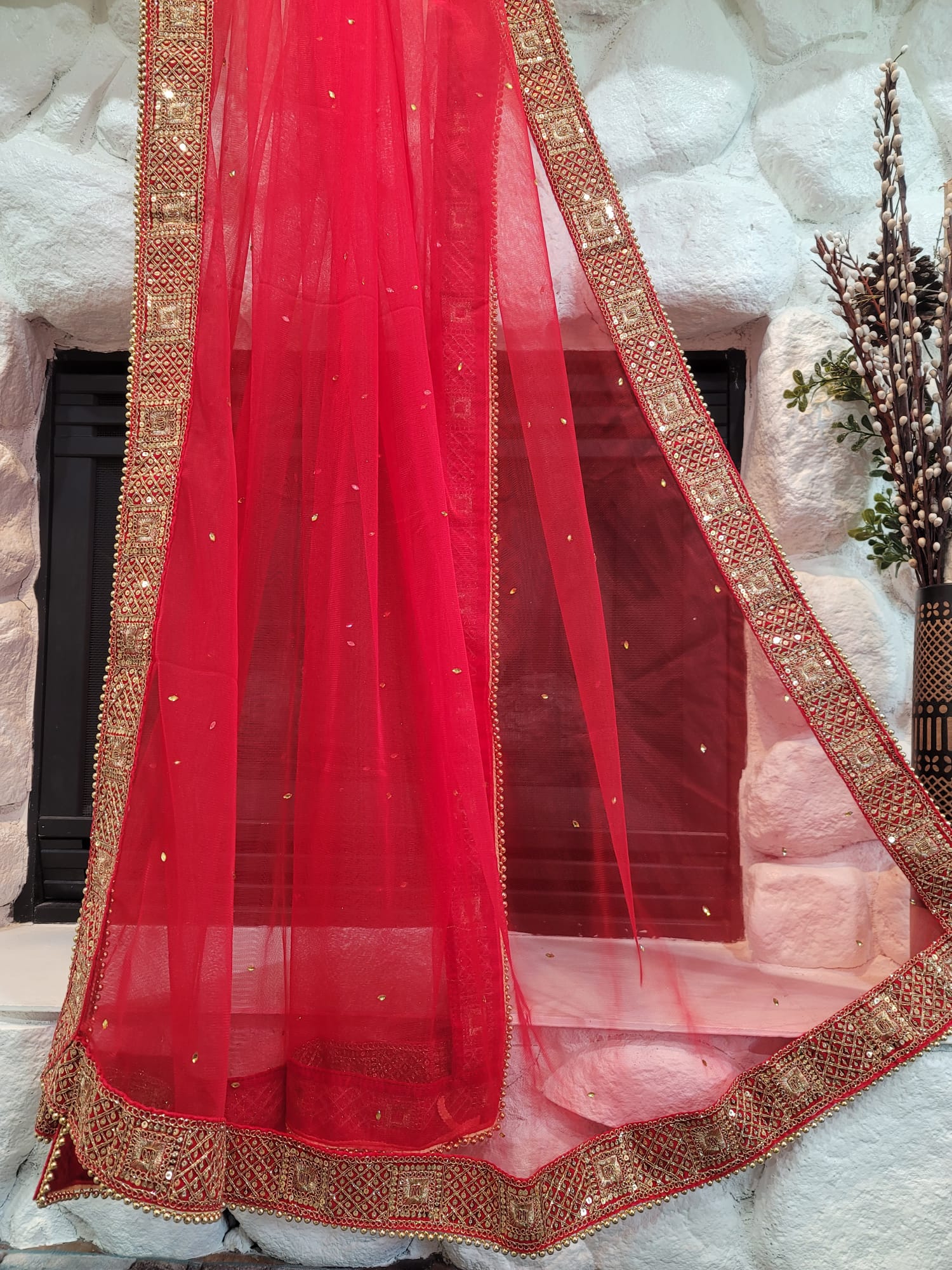 Traditional Net Dupatta - Soft Net