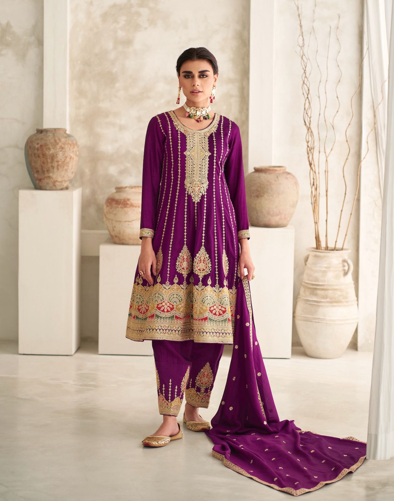 Fully Stitched Suits - Premium Silk