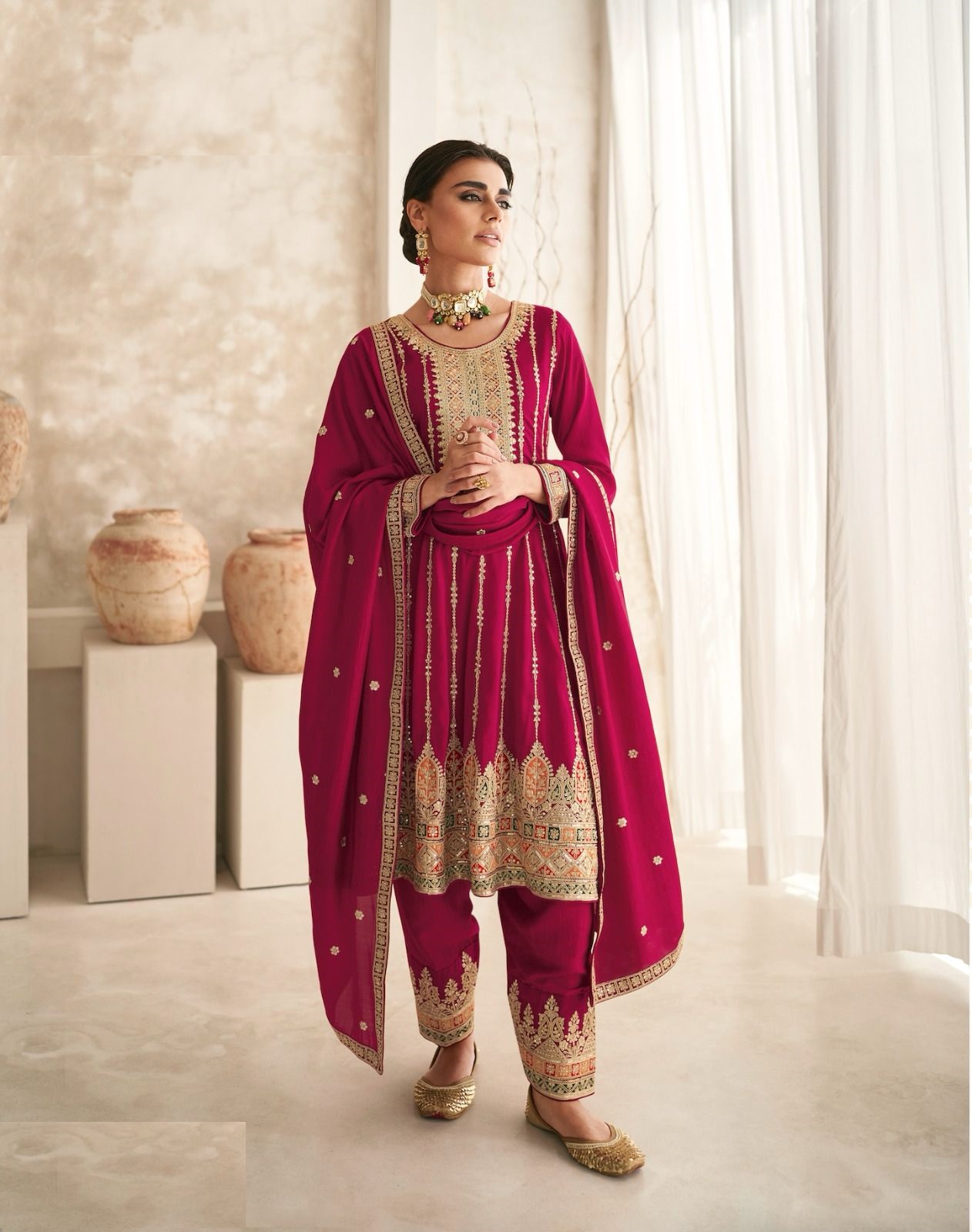 Fully Stitched Suits - Premium Silk
