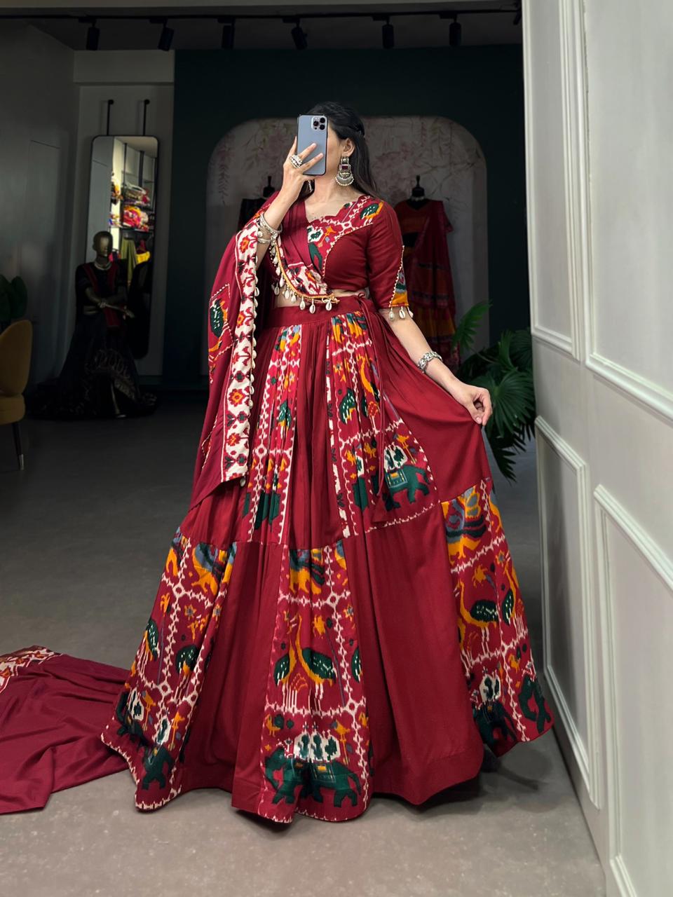 Fully Stitched Lehnga - Rayon