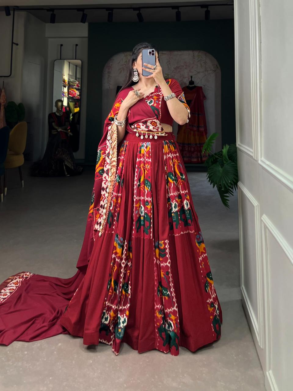 Fully Stitched Lehnga - Rayon
