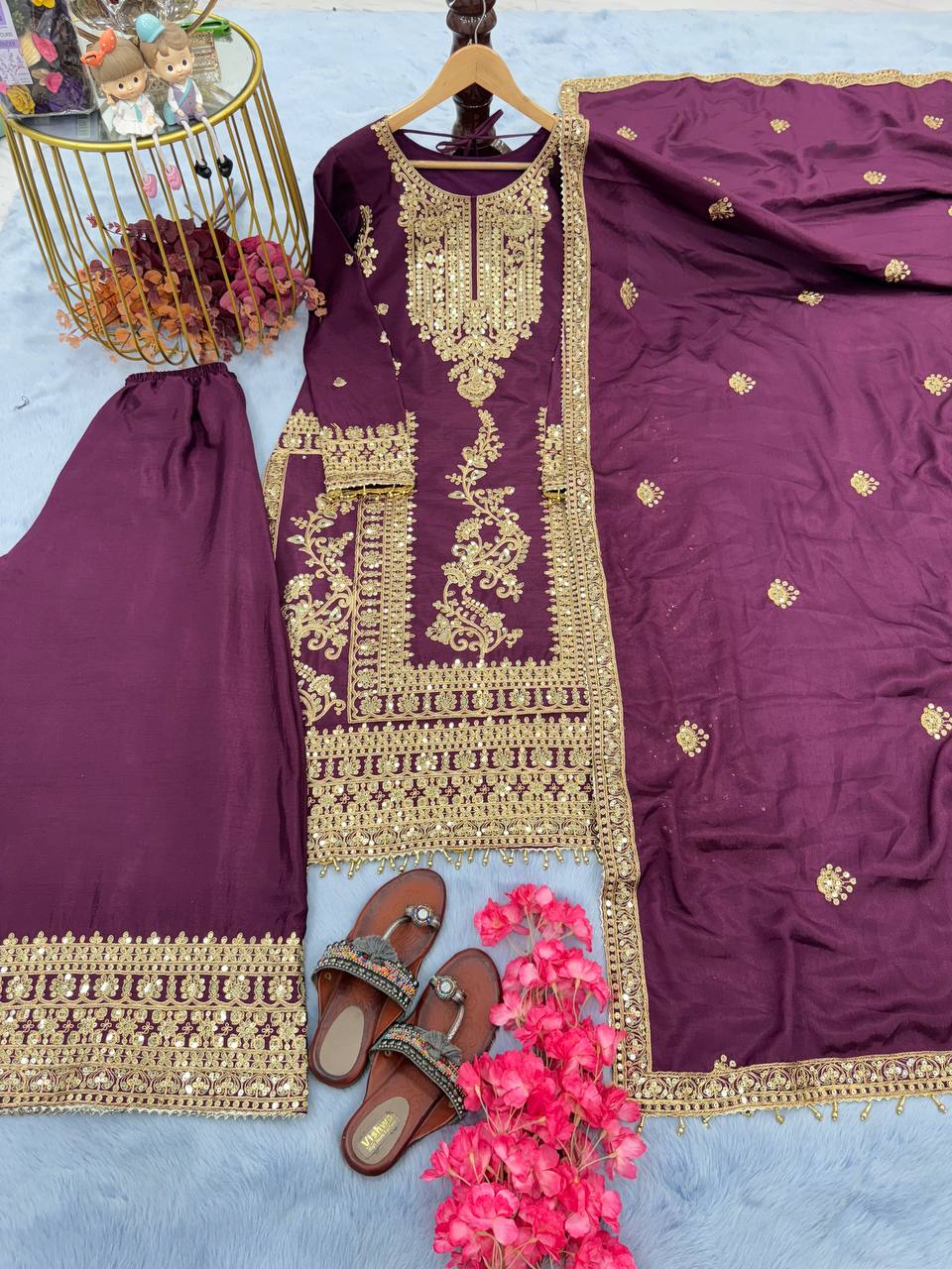Fully Stitched Suits - Chinon Silk
