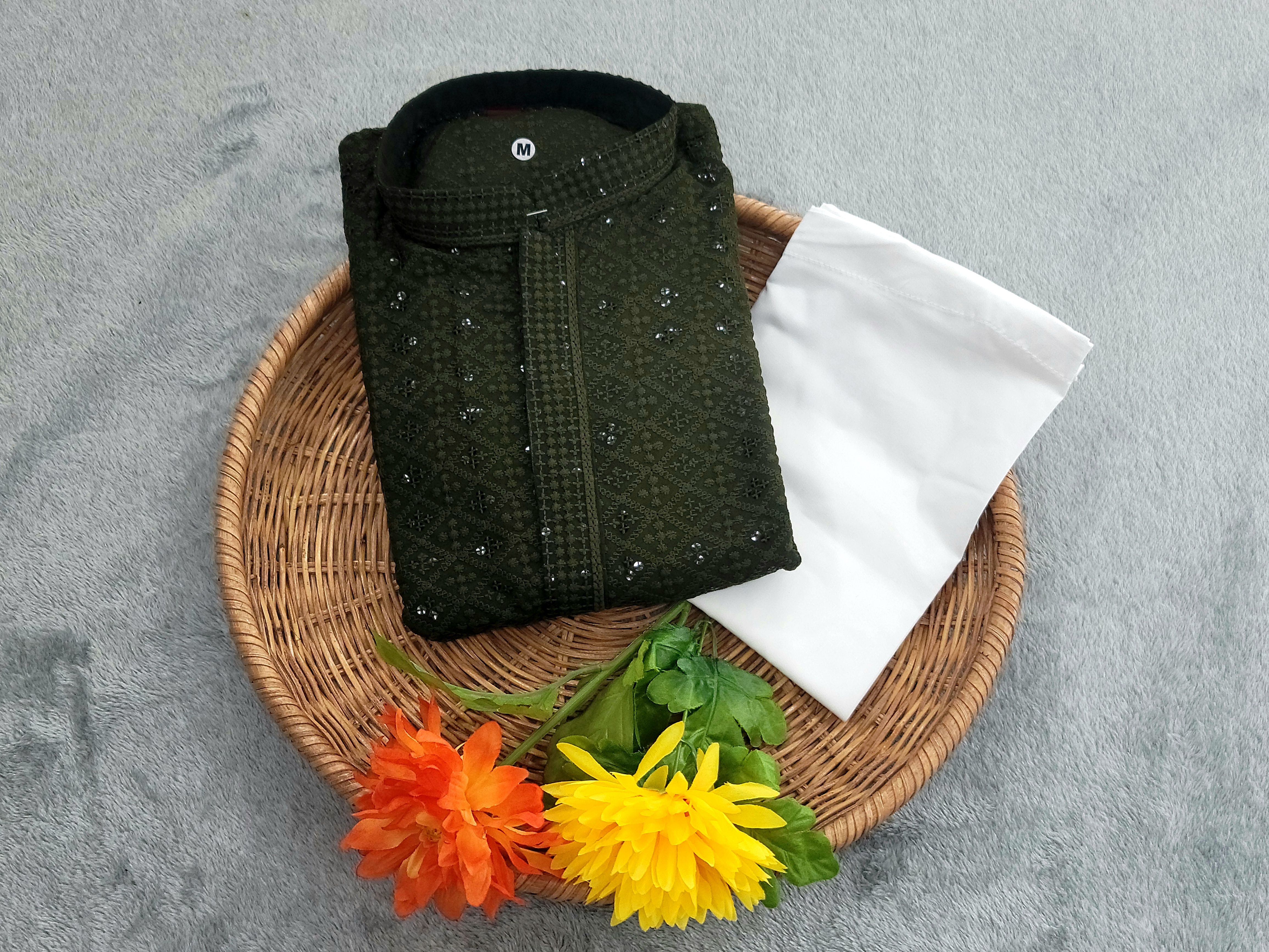 Chikan Kari Kurta - Rayon