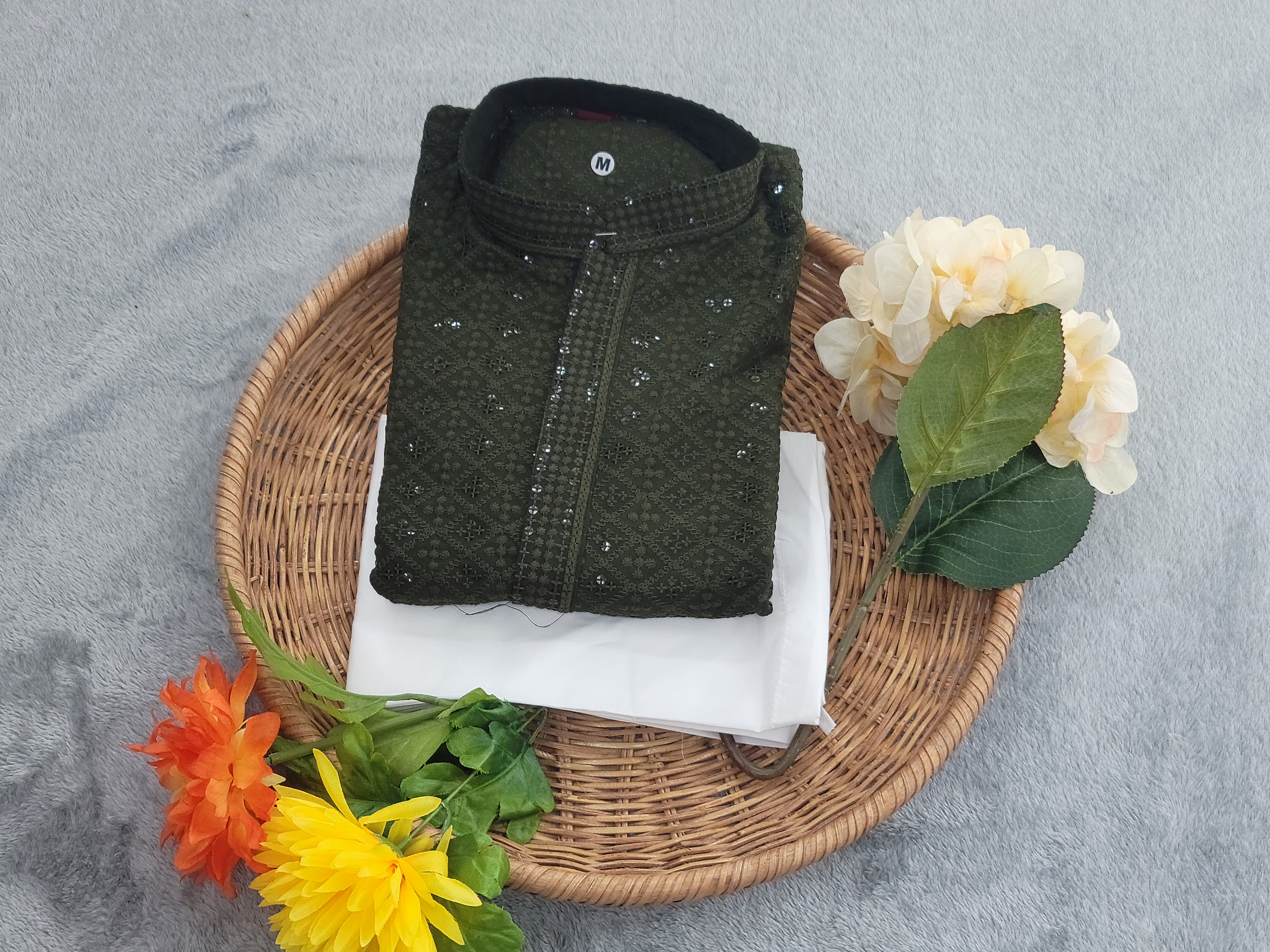 Chikan Kari Kurta - Rayon