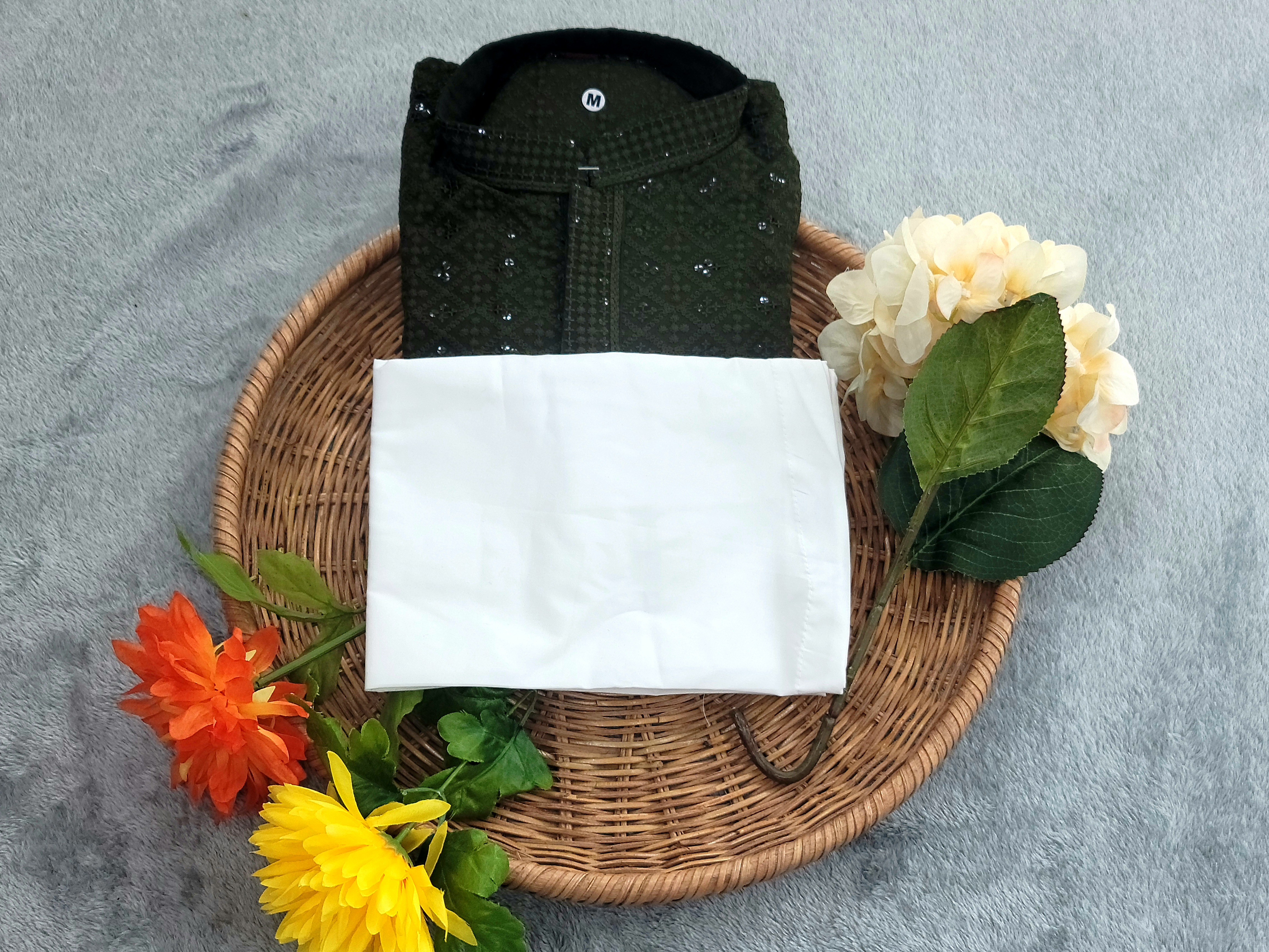 Chikan Kari Kurta - Rayon