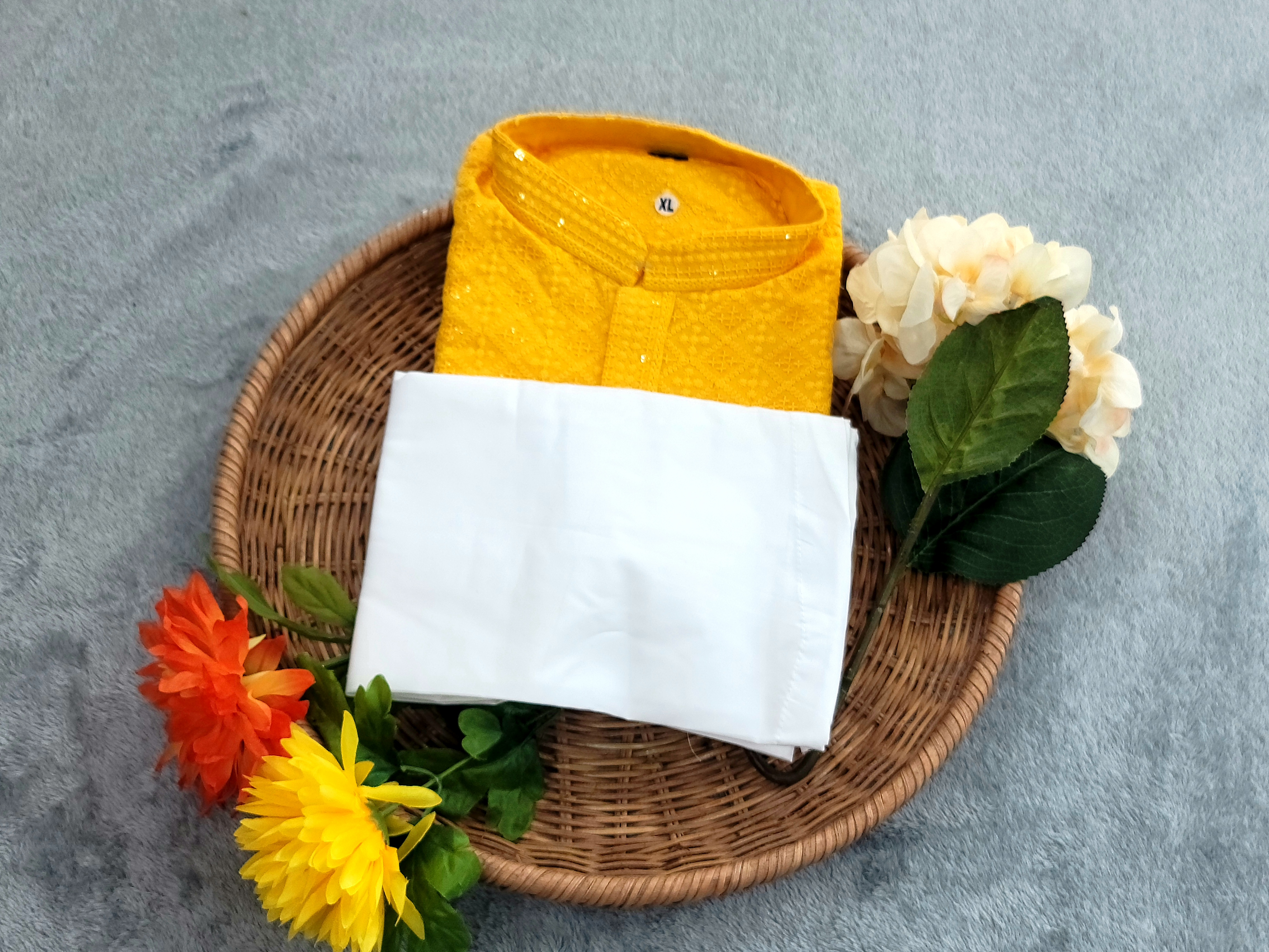 Chikan Kari Kurta - Rayon