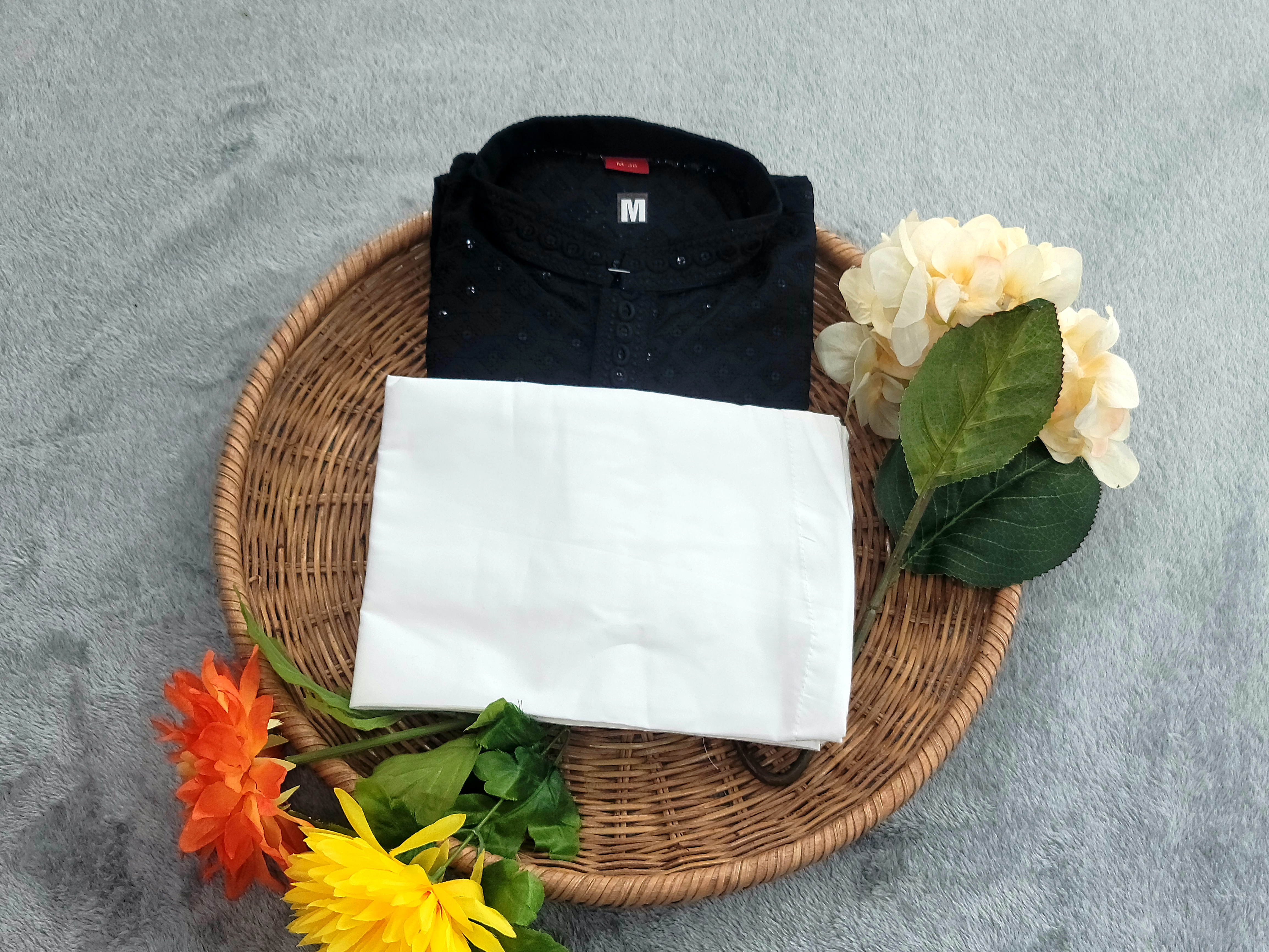 Chikan Kari Kurta - Rayon