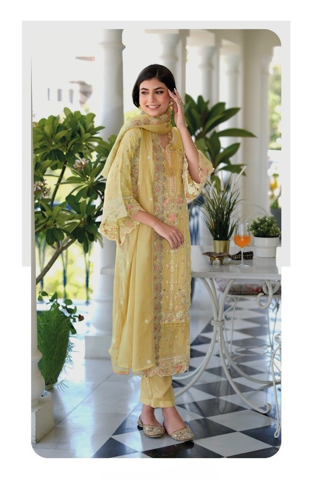 Fully Stitched Suits - Premium Soft Organza