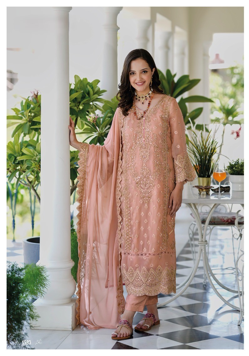 Fully Stitched Suits - Premium Soft Organza