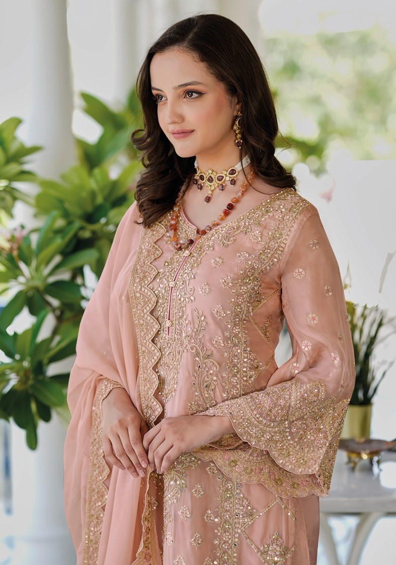 Fully Stitched Suits - Premium Soft Organza