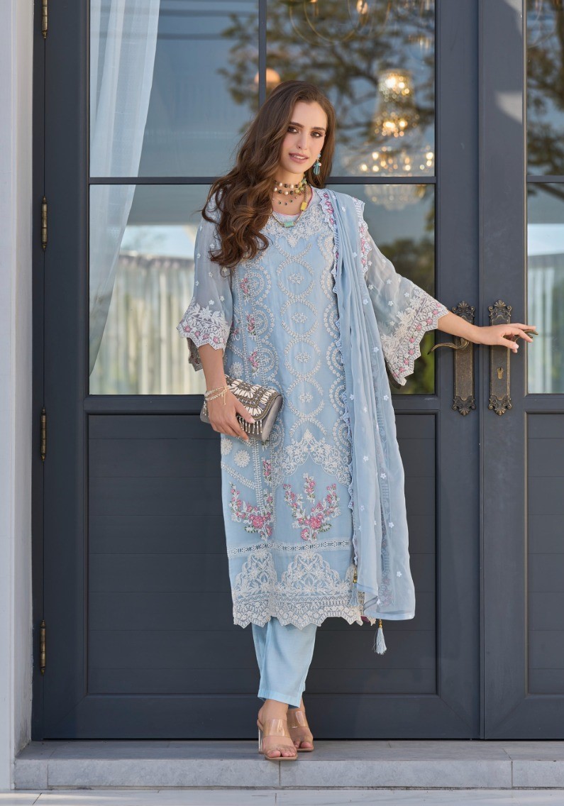 Fully Stitched Suits - Premium Soft Organza