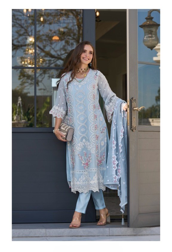 Fully Stitched Suits - Premium Soft Organza