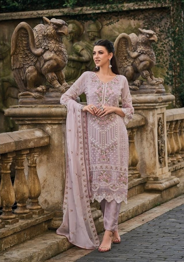 Fully Stitched Suits - Premium Soft Organza